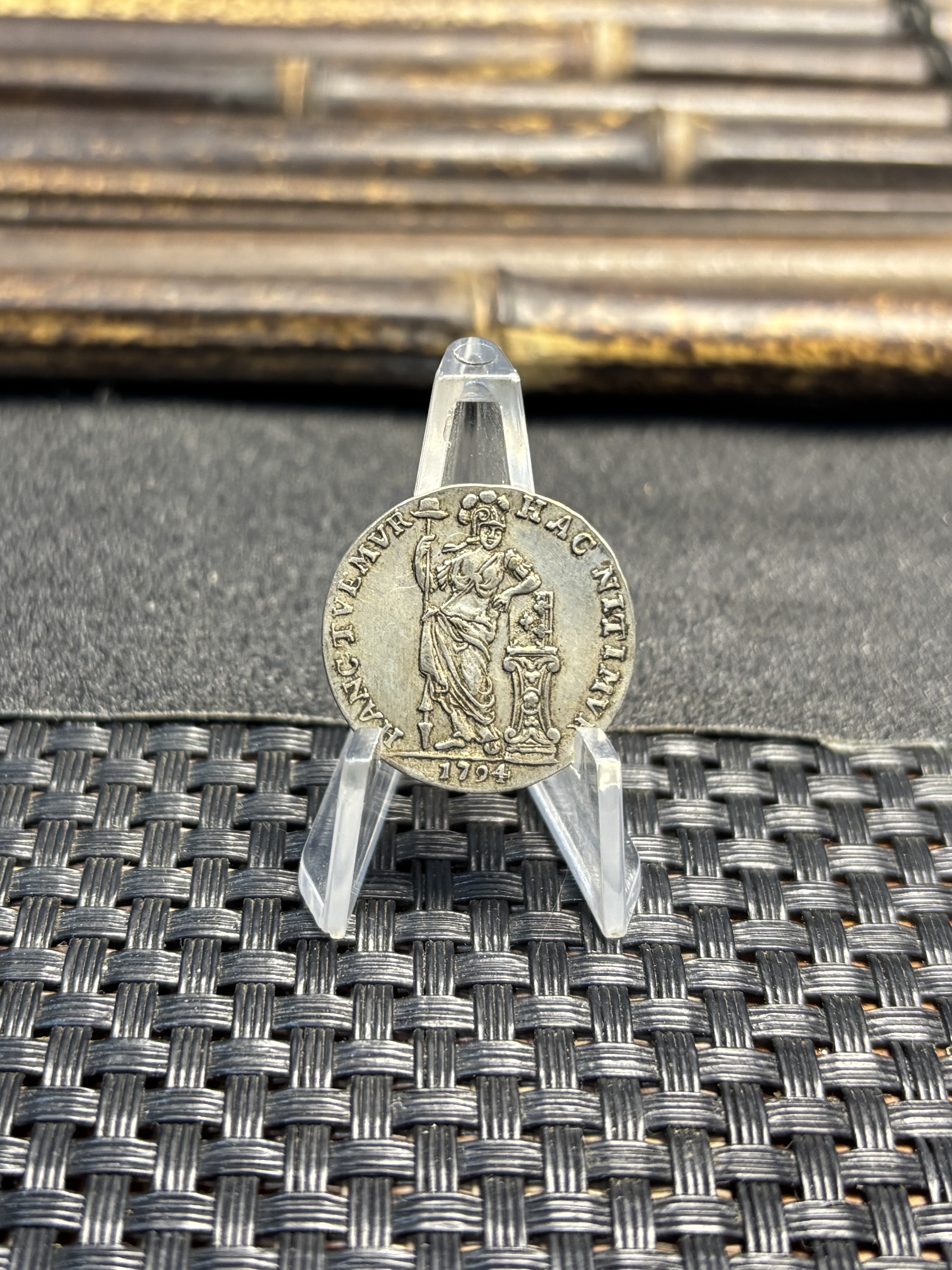 Netherlands West Indies 1794 1 /4 Gulden Kwartgulden Silver Plated Replica Coin Commemorative Medal,Historical Collectible Art Craft For Enthusiasts