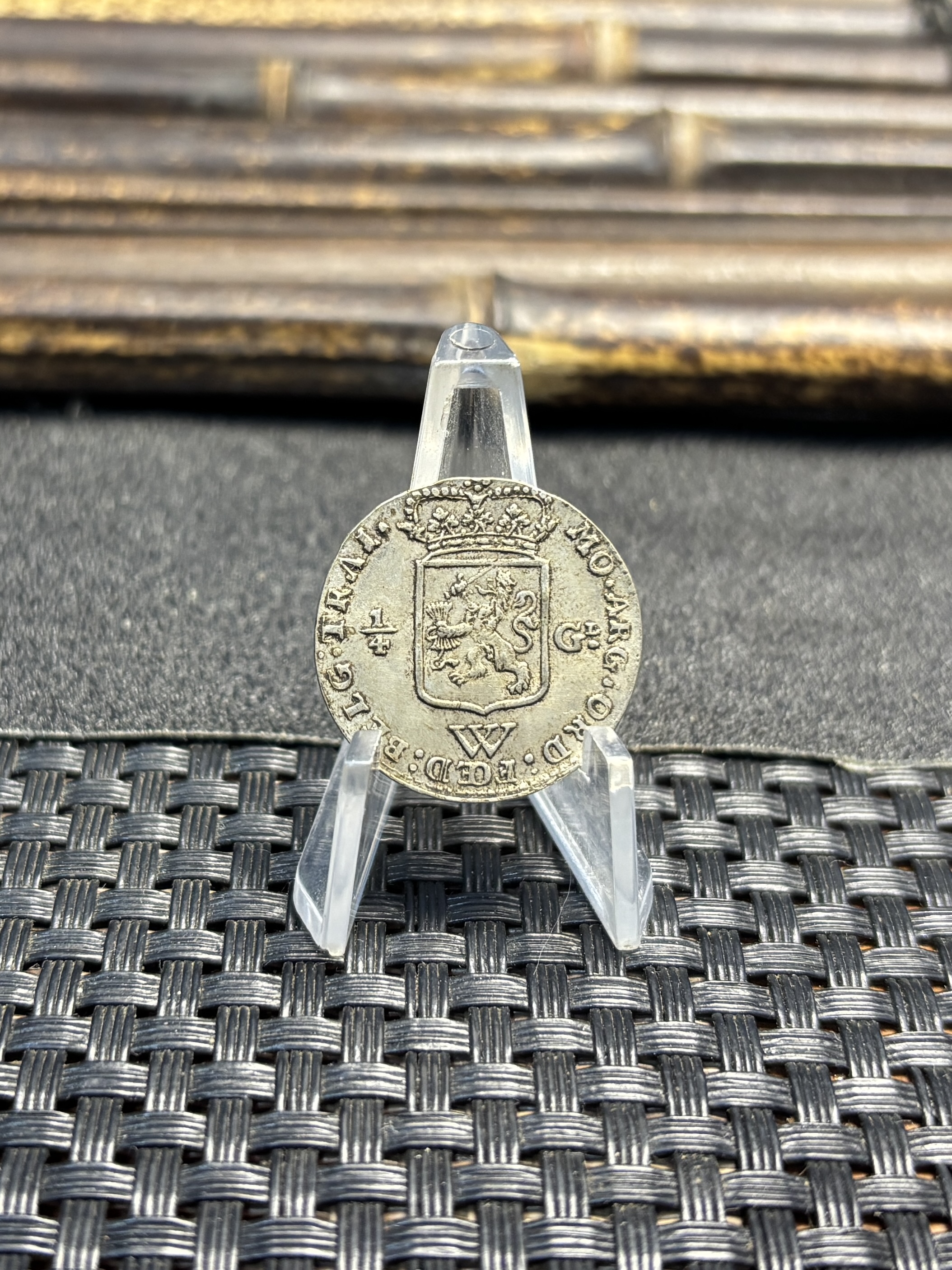 Netherlands West Indies 1794 1 /4 Gulden Kwartgulden Silver Plated Replica Coin Commemorative Medal,Historical Collectible Art Craft For Enthusiasts