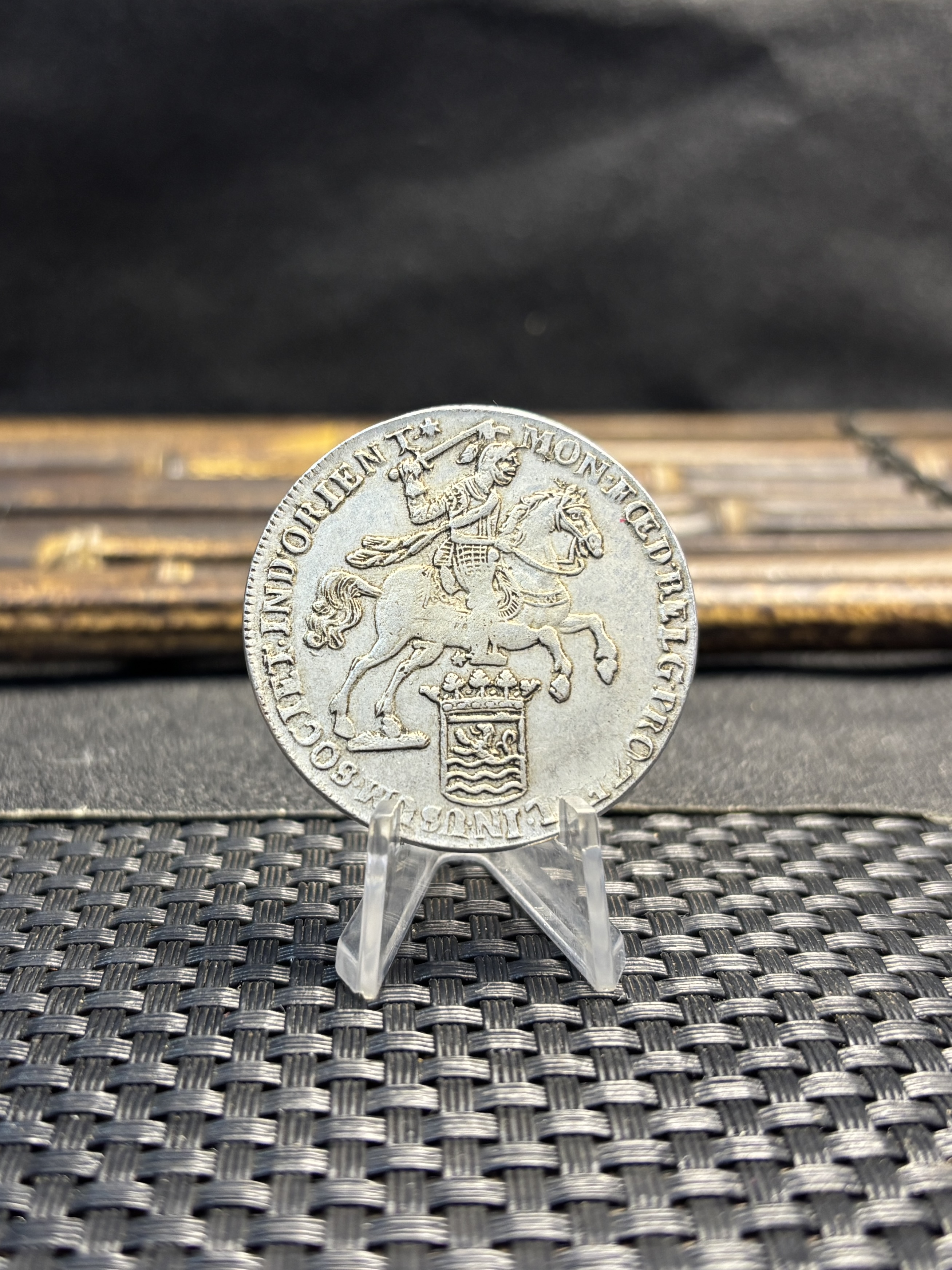 Netherlands East Indies Ducaton 1740 Silver Plated Replica Coin Commemorative Medal,Historical Collectible Art Craft For Enthusiasts