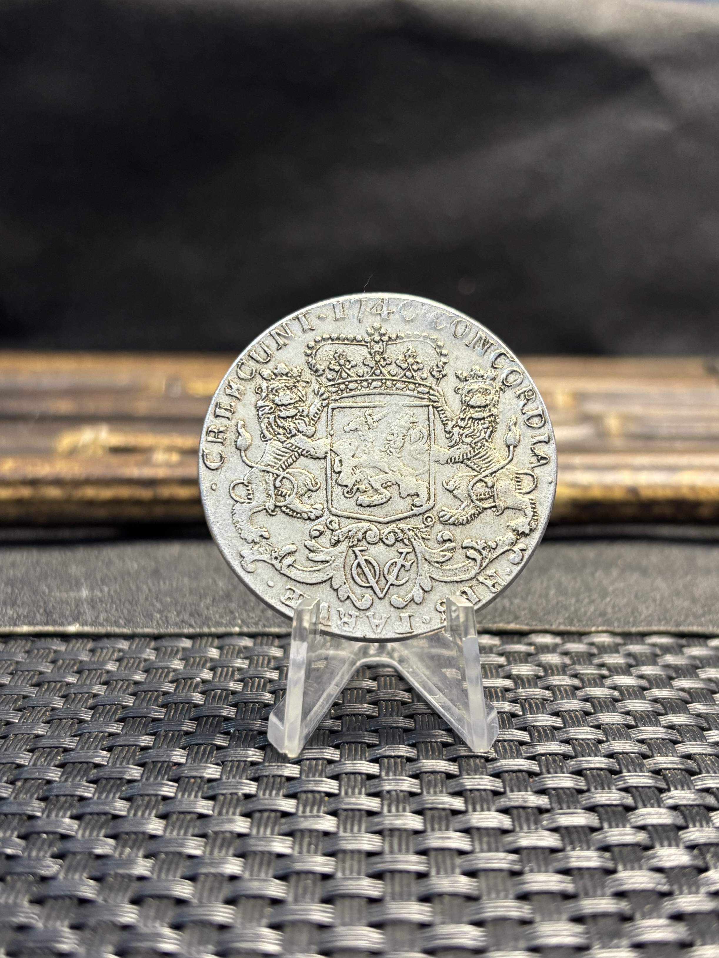 Netherlands East Indies Ducaton 1740 Silver Plated Replica Coin Commemorative Medal,Historical Collectible Art Craft For Enthusiasts