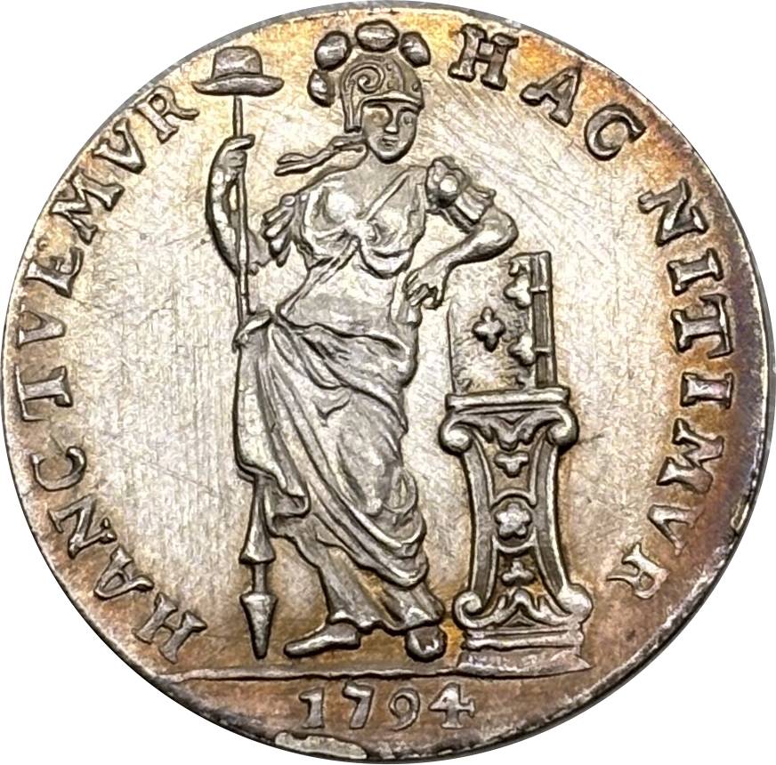 Netherlands West Indies 1794 1 /4 Gulden Kwartgulden Silver Plated Replica Coin Commemorative Medal,Historical Collectible Art Craft For Enthusiasts