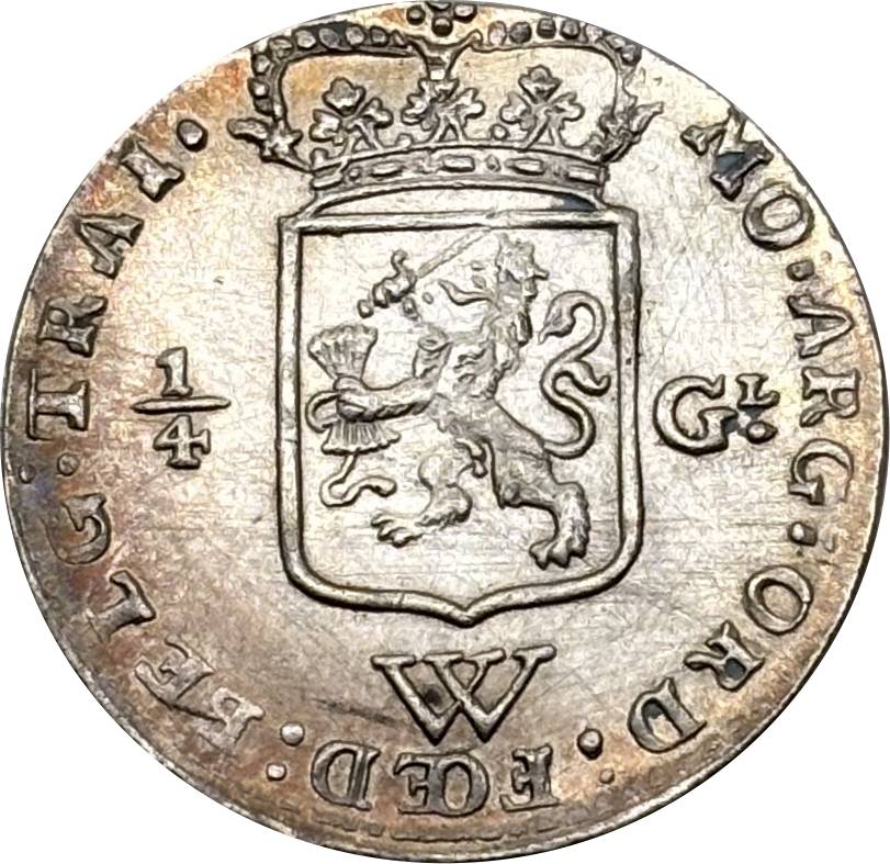 Netherlands West Indies 1794 1 /4 Gulden Kwartgulden Silver Plated Replica Coin Commemorative Medal,Historical Collectible Art Craft For Enthusiasts
