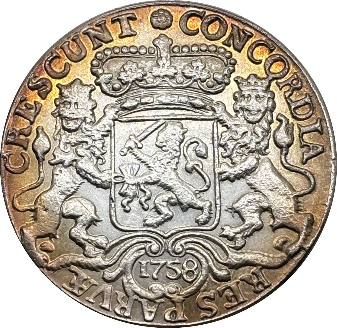 Netherlands 1 Ducaton Silver Rider Armored Knight One Horese Holding Sword Above Head 1758 Plated Silver Replica Coin Commemorative Medal,Historical Collectible Art Craft For Enthusiasts