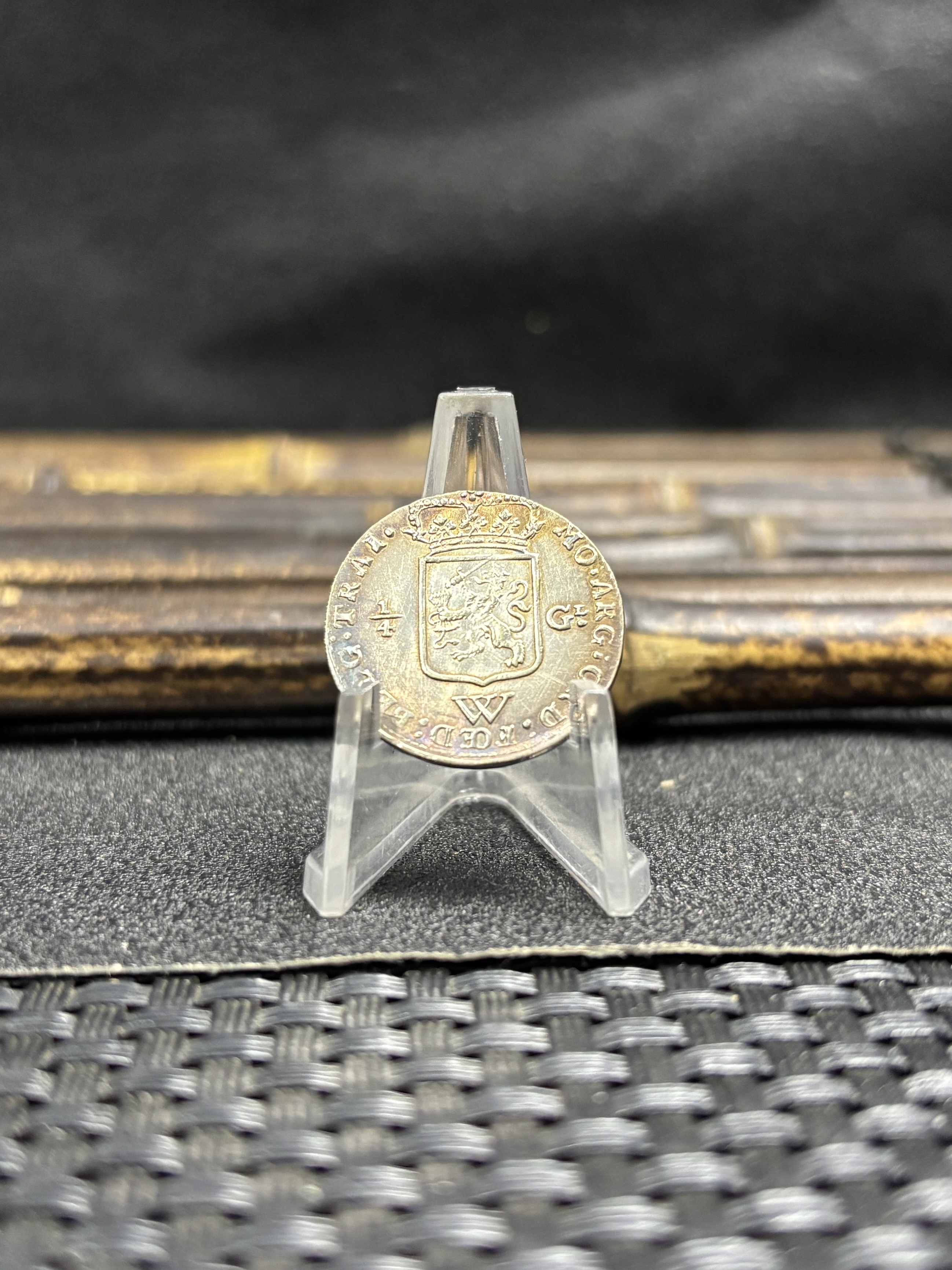 Netherlands West Indies 1794 1 /4 Gulden Kwartgulden Silver Plated Replica Coin Commemorative Medal,Historical Collectible Art Craft For Enthusiasts
