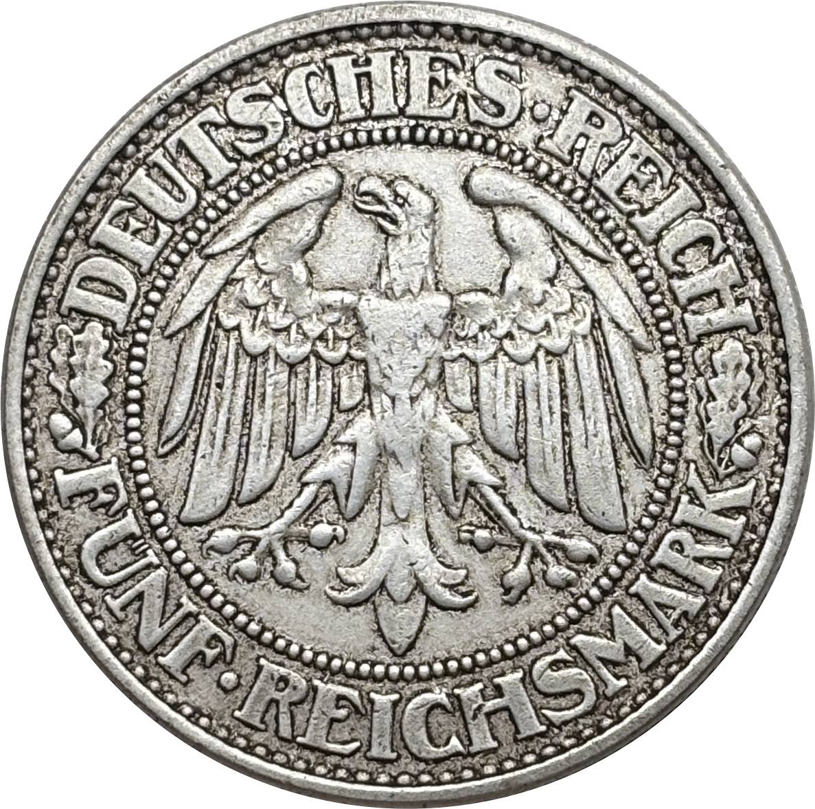 Germany Empire 5 Reichsmark Marks 1927 1928 1930 1932 Silver Plated Replica Coin Commemorative Medal,Historical Collectible Art Craft For Enthusiasts
