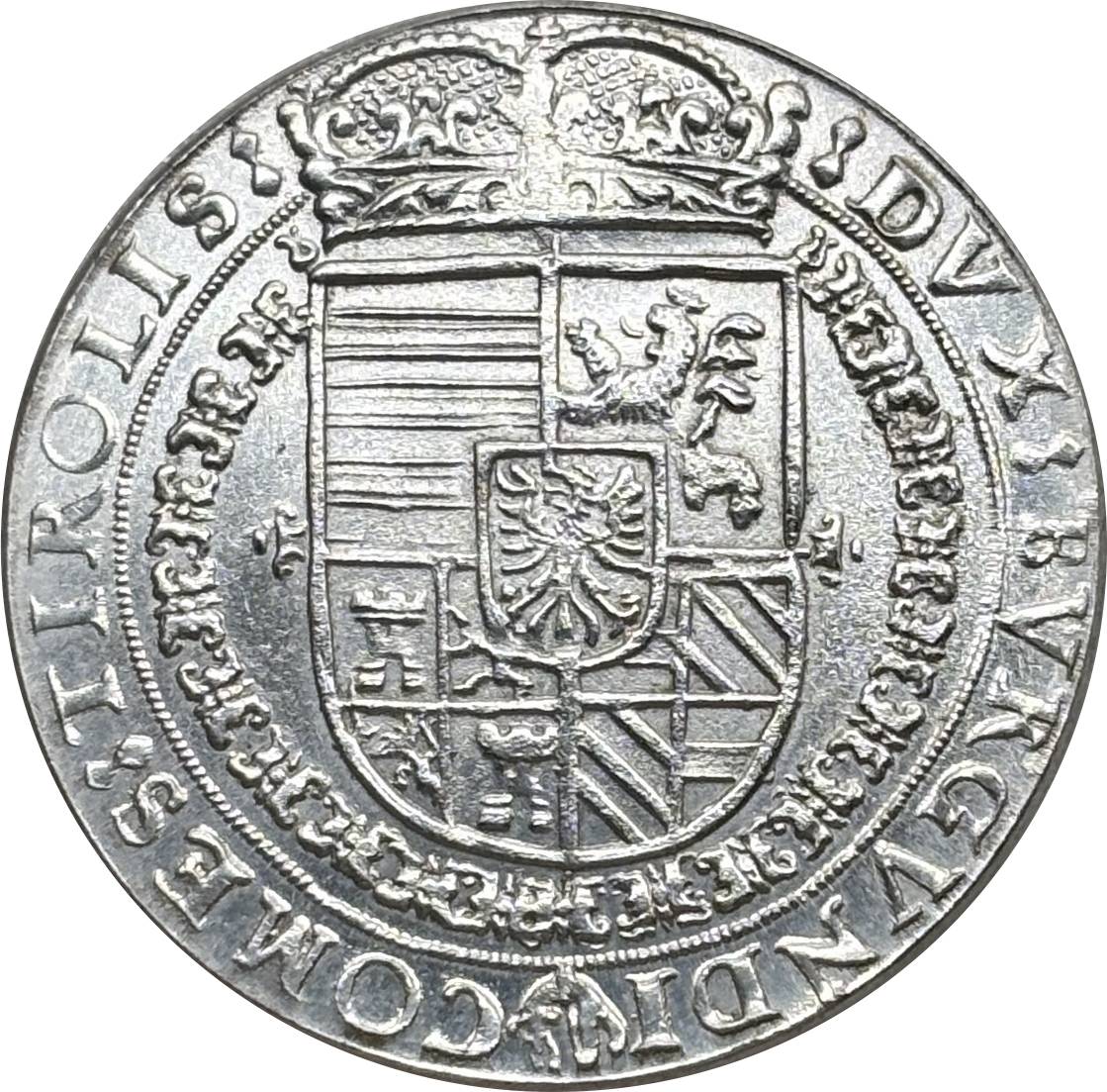 Austrian States 1577 - 1595 1 Thaler Ferdinand II Hall Silver Plated Metal Replica Coin Commemorative Medal,Historical Collectible Art Craft For Enthusiasts