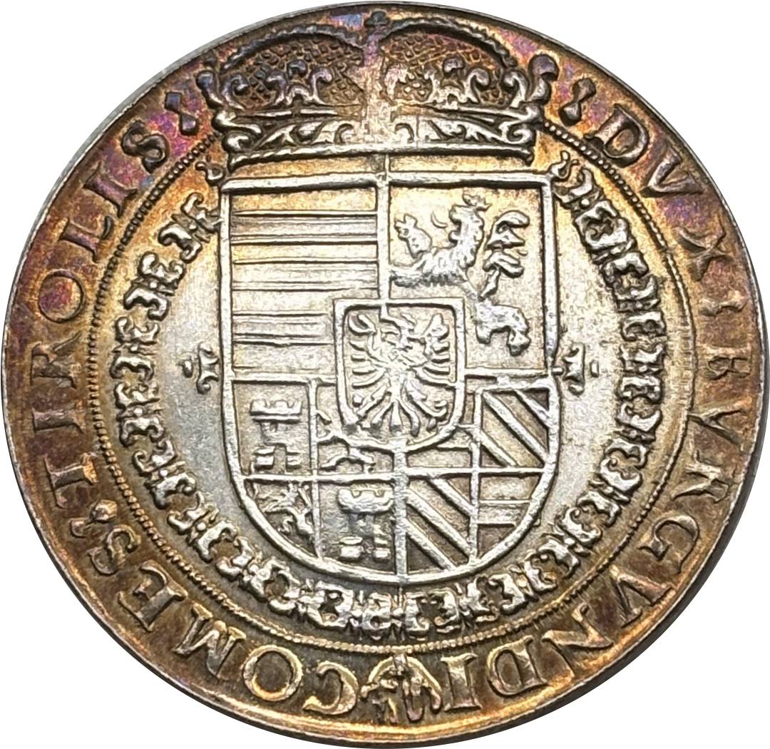 Austrian States 1577 - 1595 1 Thaler Ferdinand II Hall Silver Plated Metal Replica Coin Commemorative Medal,Historical Collectible Art Craft For Enthusiasts