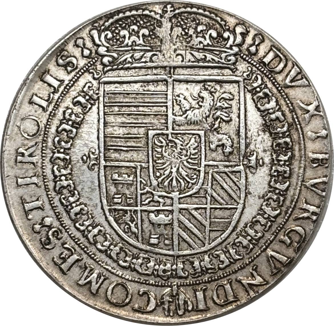 Austrian States 1577 - 1595 1 Thaler Ferdinand II Hall Silver Plated Metal Replica Coin Commemorative Medal,Historical Collectible Art Craft For Enthusiasts