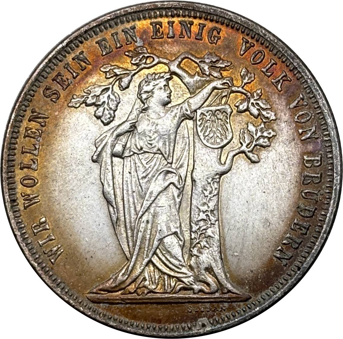 Austrian States 1868 Shooting Thaler  Francis Joseph I Third German Silver Plated Metal Replica Coin Commemorative Medal,Historical Collectible Art Craft For Enthusiasts