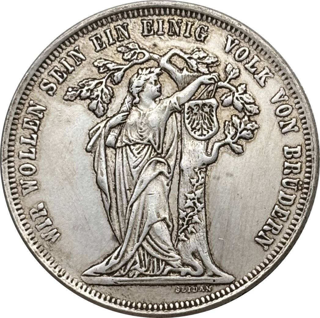 Austrian States 1868 Shooting Thaler  Francis Joseph I Third German Silver Plated Metal Replica Coin Commemorative Medal,Historical Collectible Art Craft For Enthusiasts