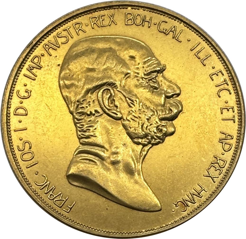Austria Hungary 100 Corona 1848 1908 Franz Joseph I 60th Anniversary of Reign Gold Coin Brass Metal Replica Coin Commemorative Medal,Historical Collectible Art Craft For Enthusiasts