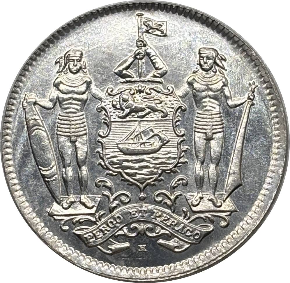 British Malaysia 1903 2 1/2 Cents North Borneo Nickel Plated Metal Replica Coin Commemorative Medal,Historical Collectible Art Craft For Enthusiasts