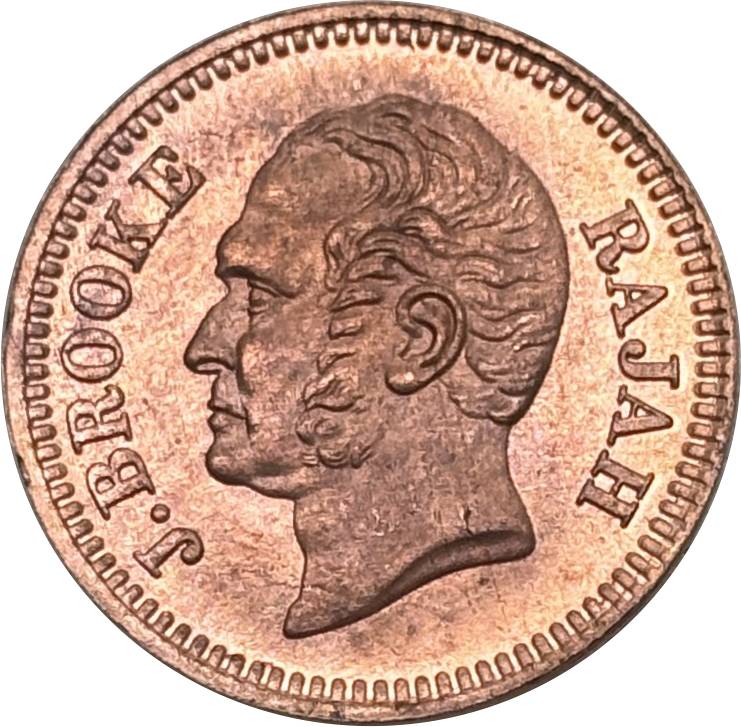 British Malaysia 1863 1 Cent 1/2 Cent Half Cent 1/4 Cent James Brooke Rajah Sarawak Copper Metal Replica Coin Commemorative Medal,Historical Collectible Art Craft For Enthusiasts