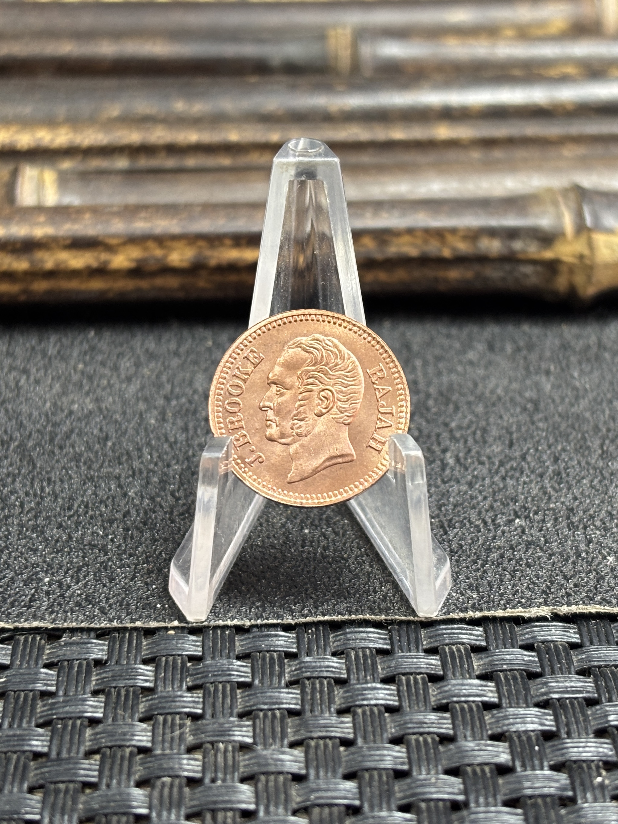 British Malaysia 1863 1 Cent 1/2 Cent Half Cent 1/4 Cent James Brooke Rajah Sarawak Copper Metal Replica Coin Commemorative Medal,Historical Collectible Art Craft For Enthusiasts