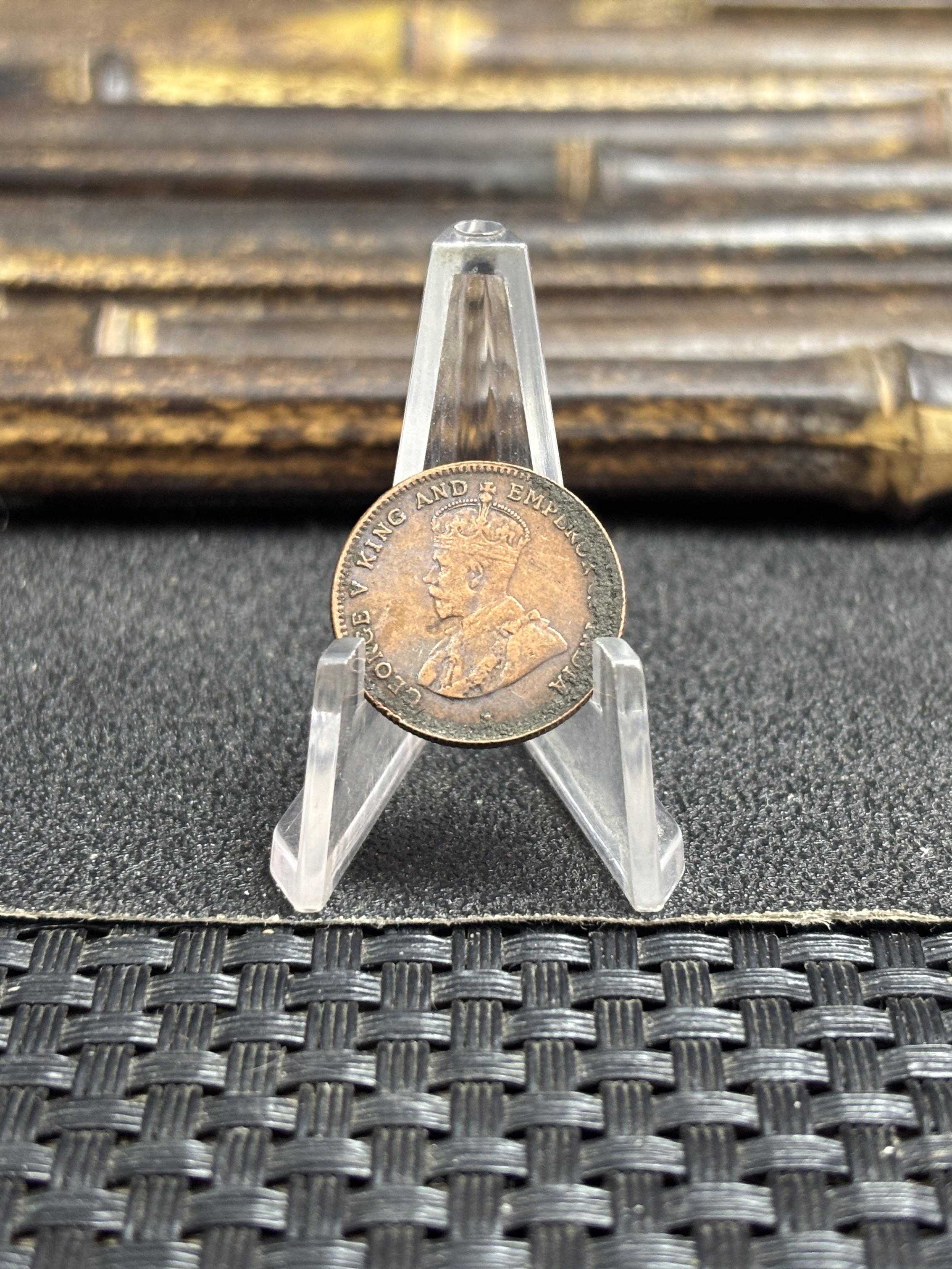 British Malaysia 1883 1/4 Cent George V Straits Settlements Copper Metal Replica Coin Commemorative Medal,Historical Collectible Art Craft For Enthusiasts