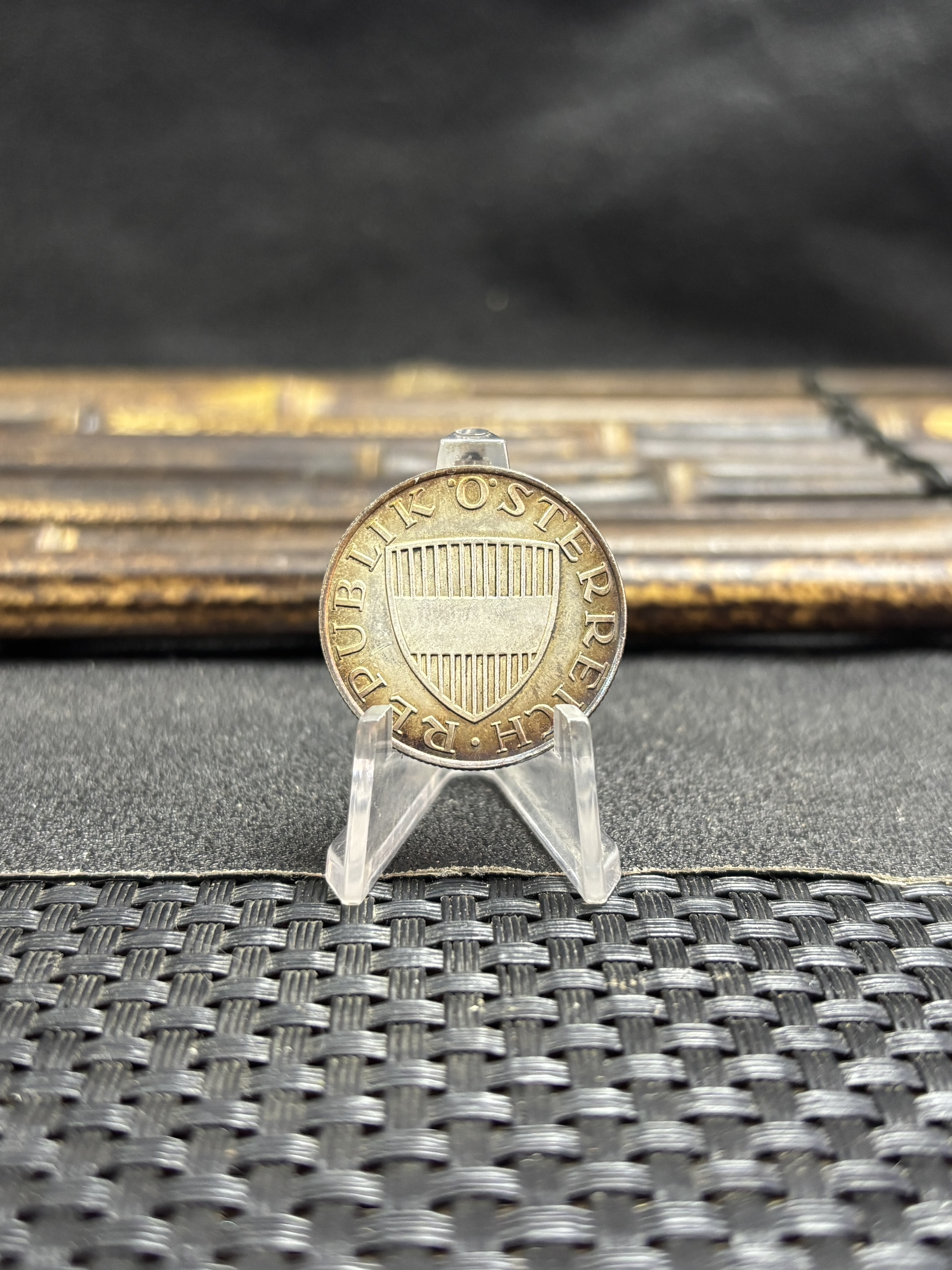 Austria 1958 1964 10 Schilling Republic Silver Plated Metal Replica Coin Commemorative Medal,Historical Collectible Art Craft For Enthusiasts