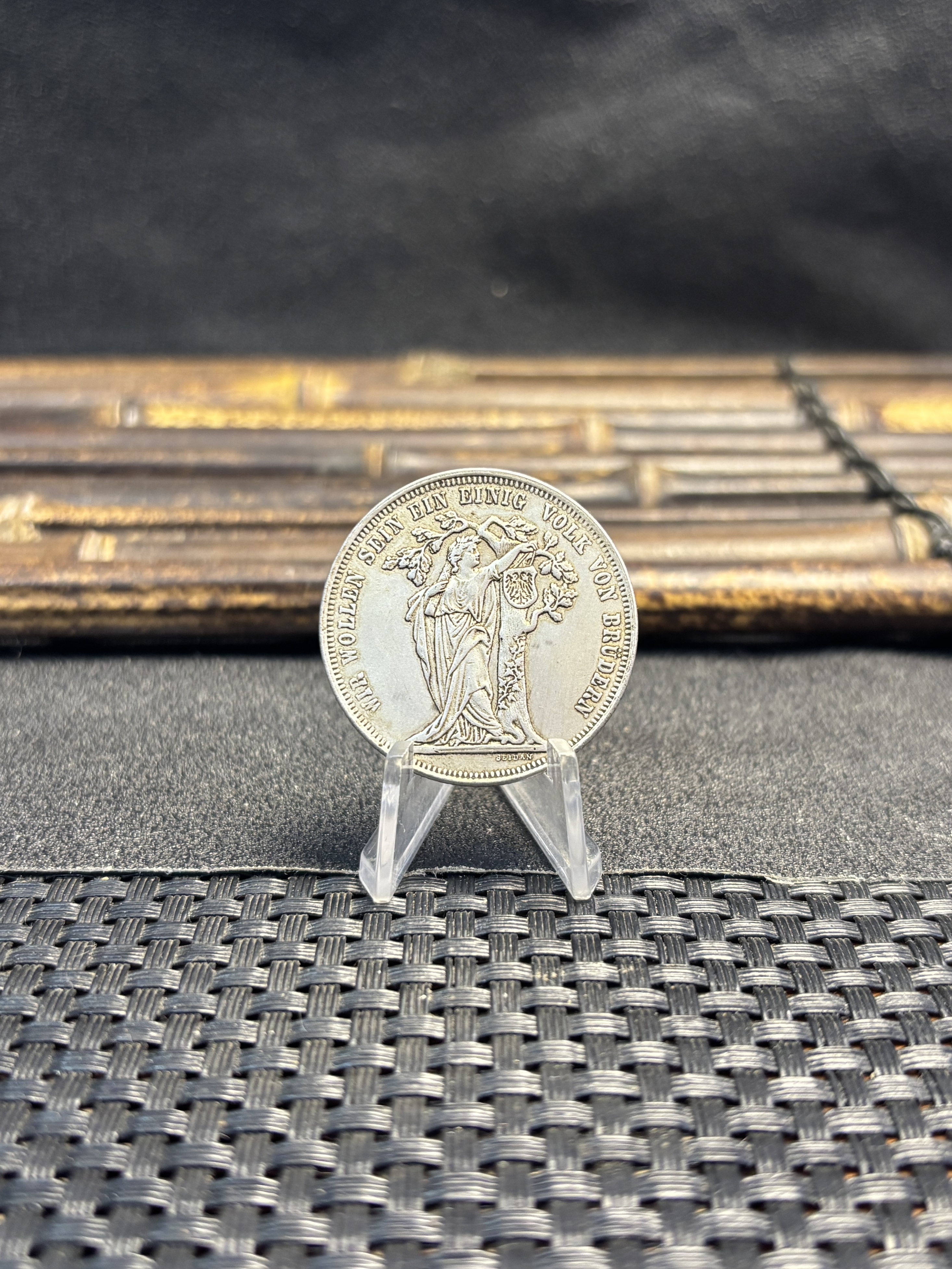 Austrian States 1868 Shooting Thaler  Francis Joseph I Third German Silver Plated Metal Replica Coin Commemorative Medal,Historical Collectible Art Craft For Enthusiasts
