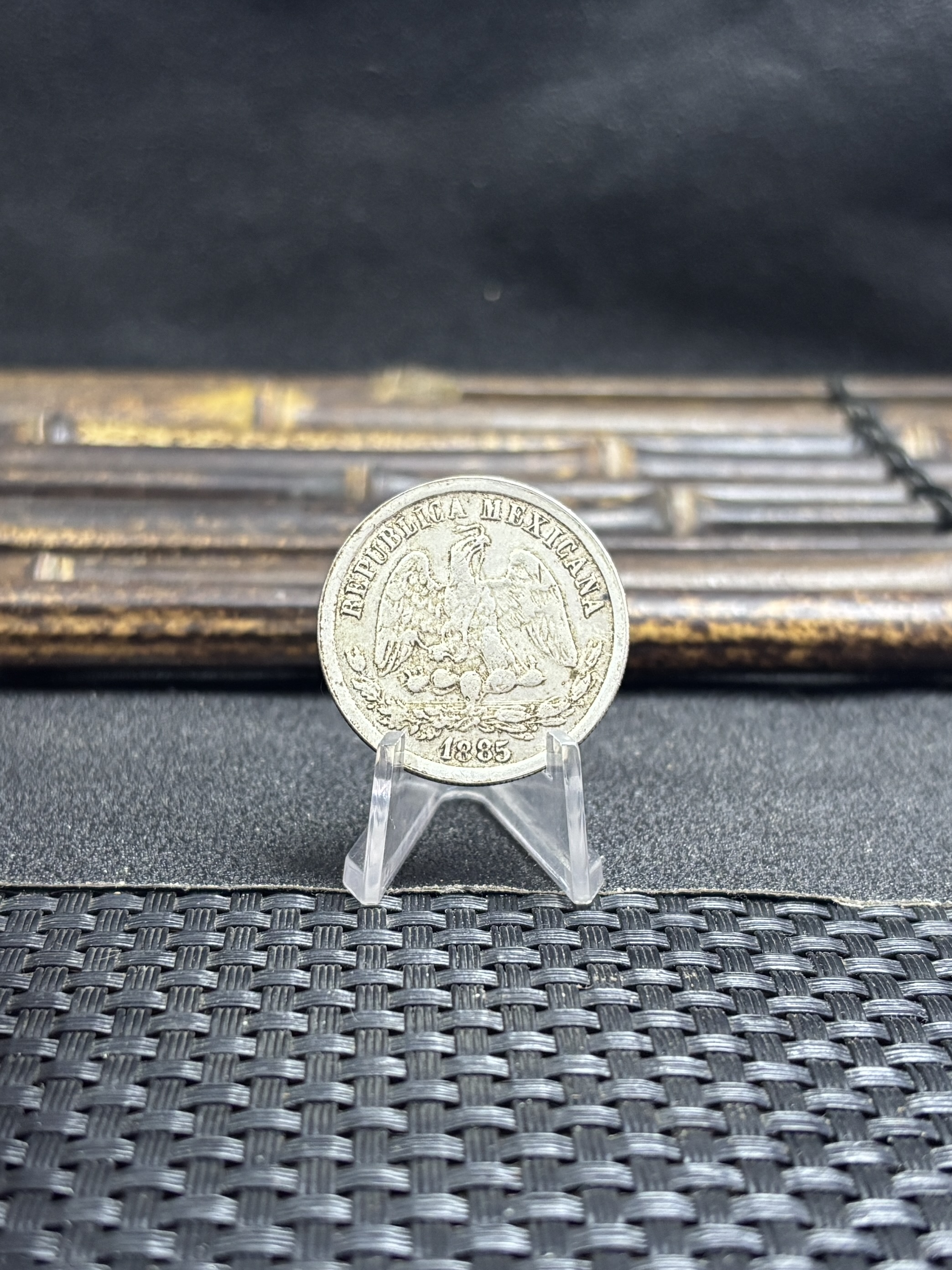 Mexico 1885 PIH 50 Centavos Plated Silver Replica Coin Commemorative Medal,Historical Collectible Art Craft For Enthusiasts