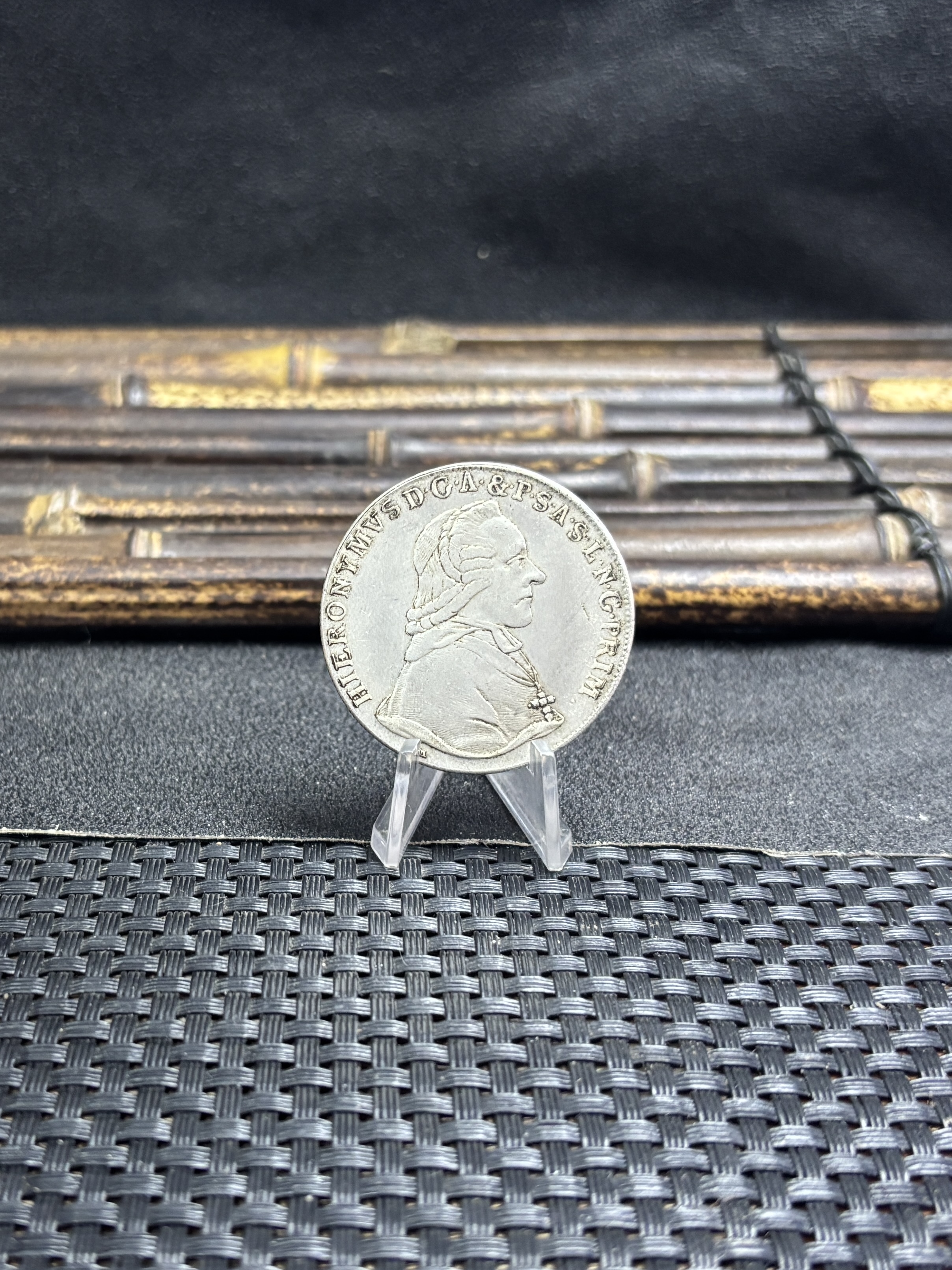 Austrian States 1795 1 Thaler Hieronymus Von Colloredo Silver Plated Metal Replica Coin Commemorative Medal,Historical Collectible Art Craft For Enthusiasts