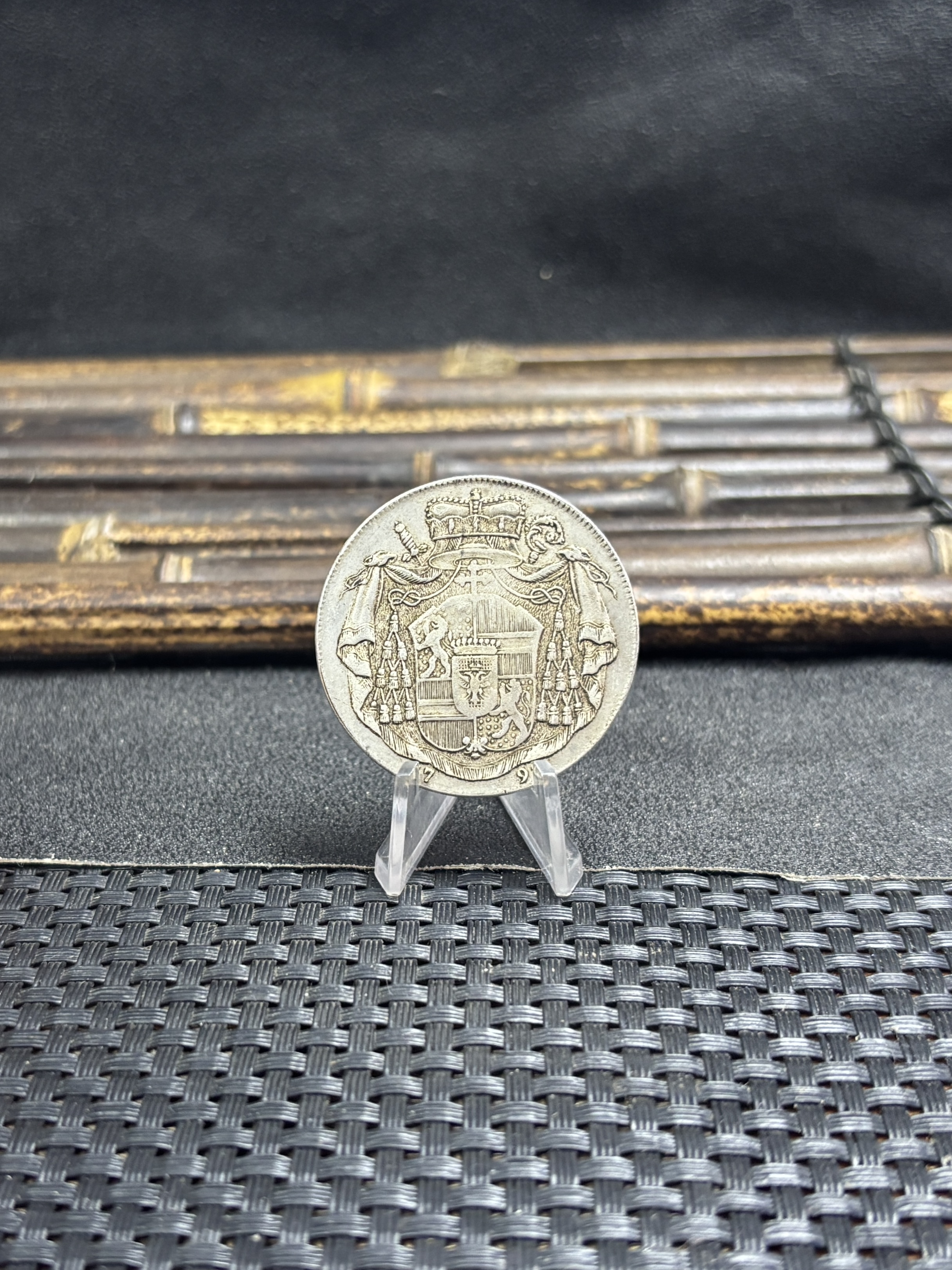 Austrian States 1795 1 Thaler Hieronymus Von Colloredo Silver Plated Metal Replica Coin Commemorative Medal,Historical Collectible Art Craft For Enthusiasts