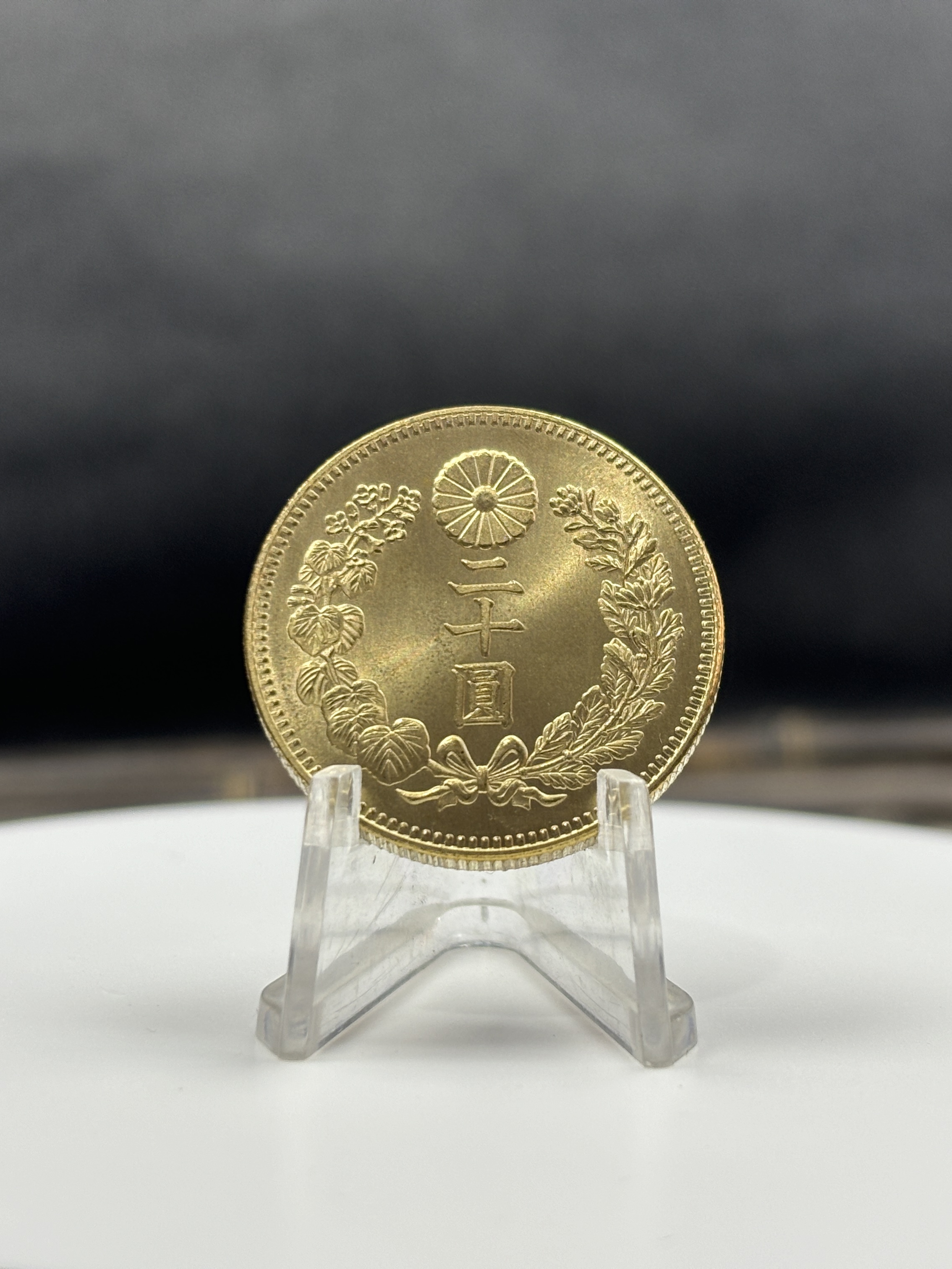 Great Japan 20 Yen Taisho Meiji 1897 -1920 Year 19 Pcs Pack Sell Gold Brass Metal Replica Coin Commemorative Medal,Historical Collectible Art Craft For Enthusiasts