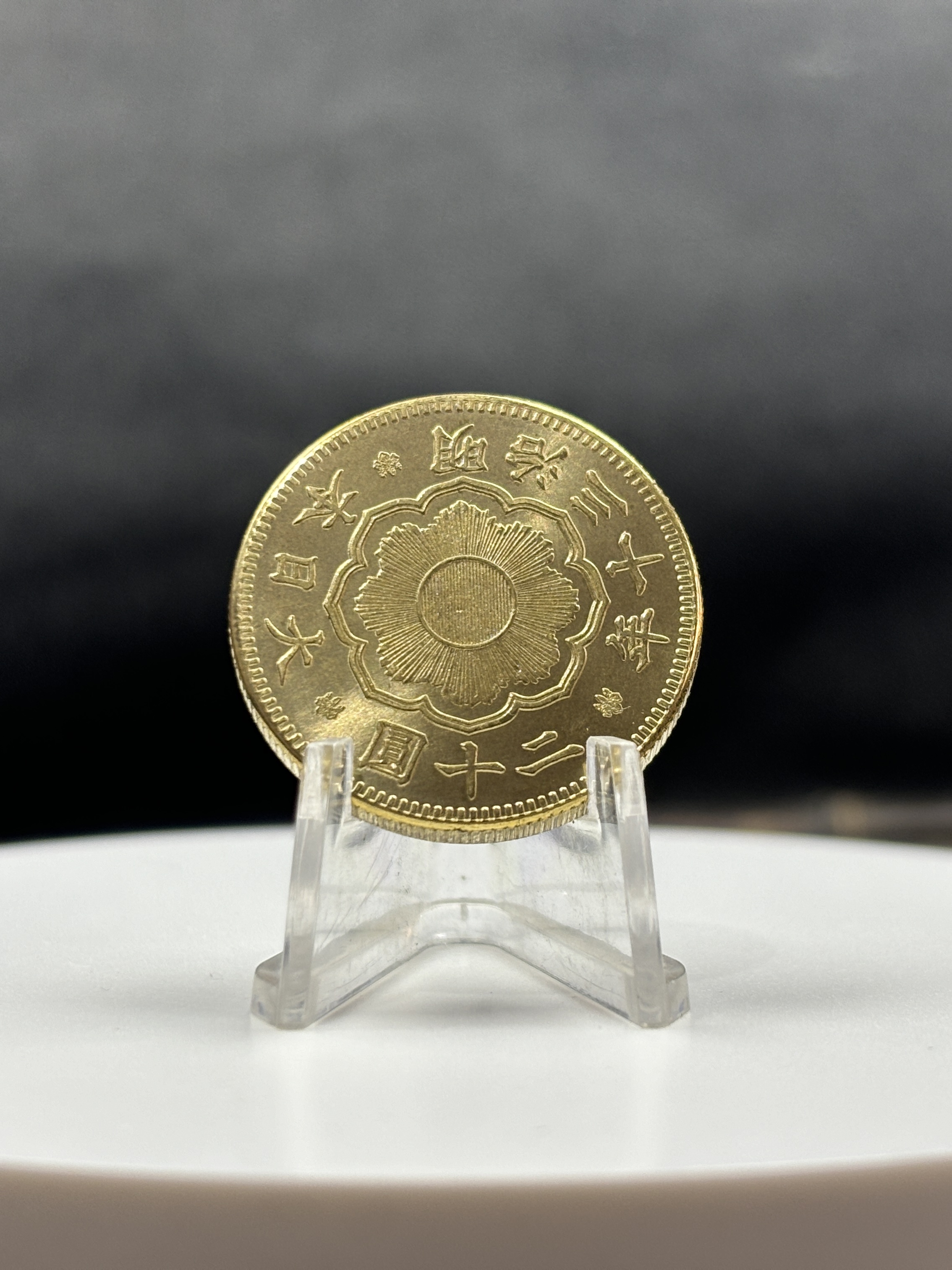 Great Japan 20 Yen Taisho Meiji 1897 -1920 Year 19 Pcs Pack Sell Gold Brass Metal Replica Coin Commemorative Medal,Historical Collectible Art Craft For Enthusiasts