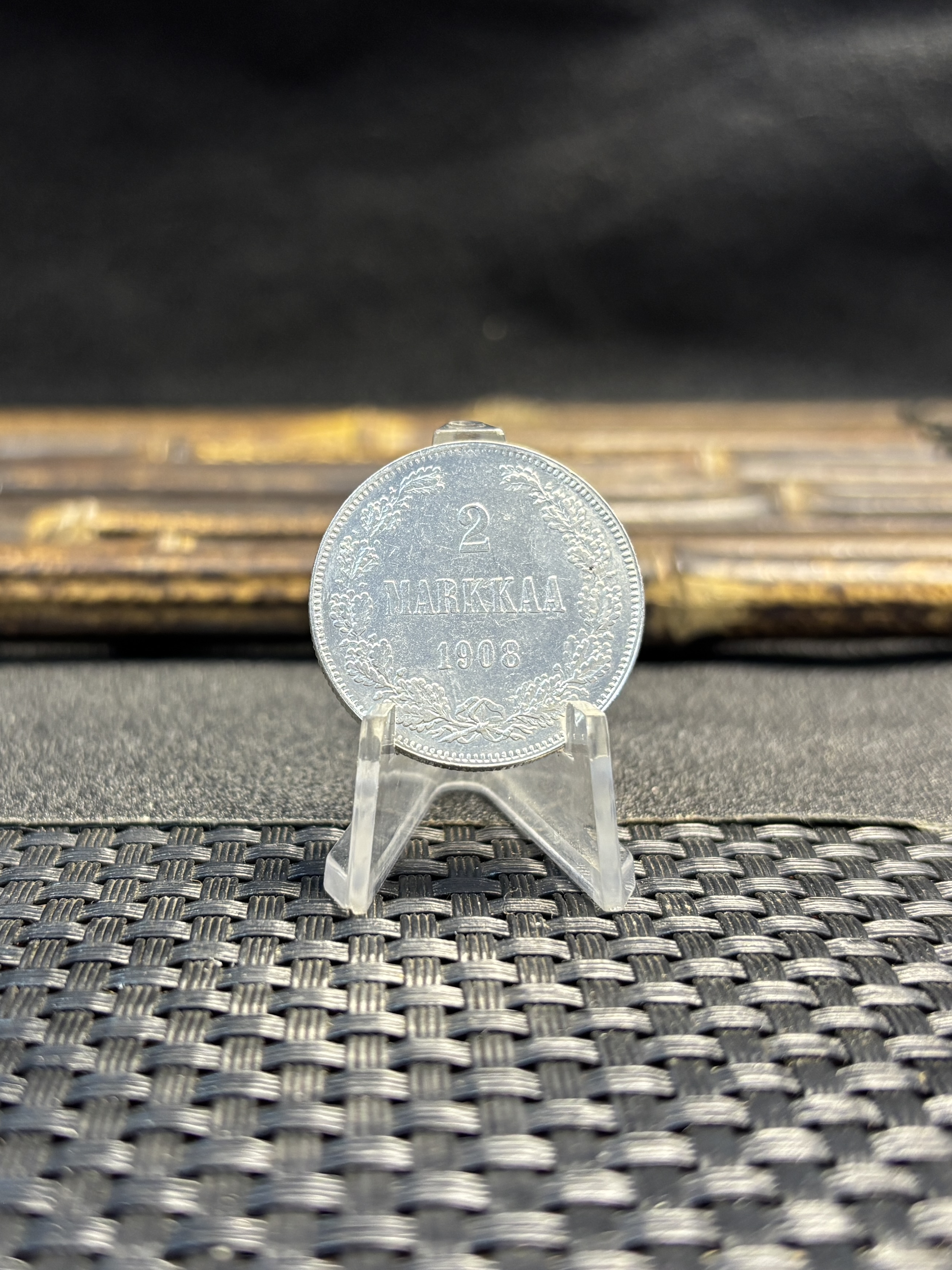 Russia Empire 1908 2 Markkaa Silver Plated Replica Coin Commemorative Medal,Historical Collectible Art Craft For Enthusiasts