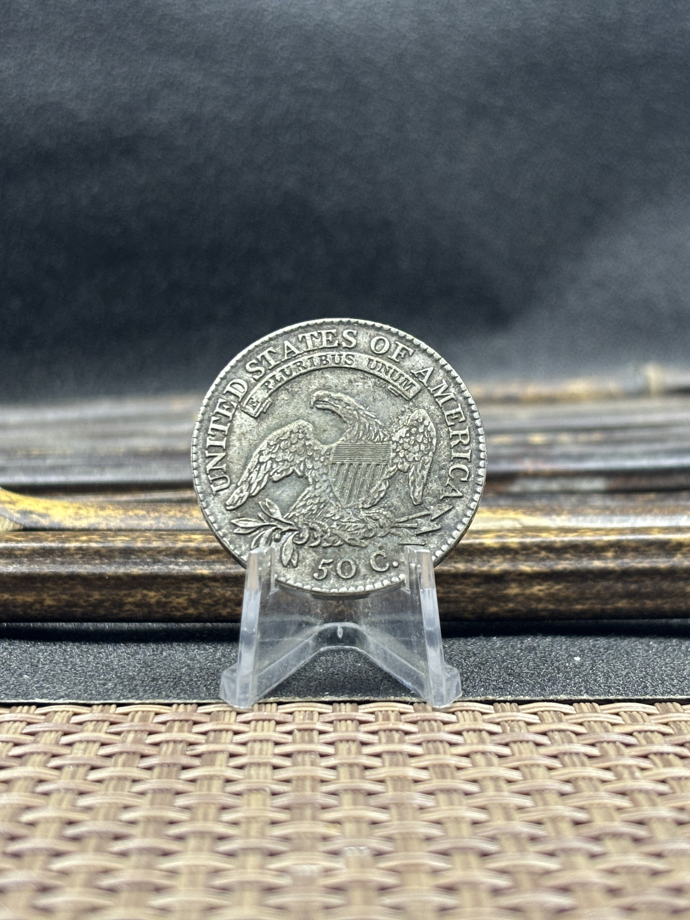 US 1807-1836 29 Pcs Package Sell United States 50 Cents ½ Half Dollar Liberty Capped Bust Silver Plated Metal Replica Coin Commemorative Medal,Historical Collectible Art Craft For Enthusiasts