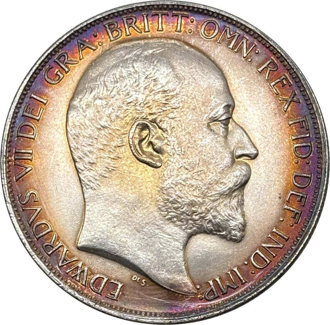 United Kingdom 1902 1 Crown Edward VII British Silver Plated Replica Coin Commemorative Medal,Historical Collectible Art Craft For Enthusiasts
