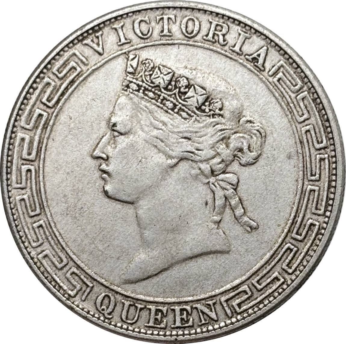 China Hong Kong 1865 1866 1867 1 One Dollar Victoria Silver Plated Replica Coin Commemorative Medal,Historical Collectible Art Craft For Enthusiasts
