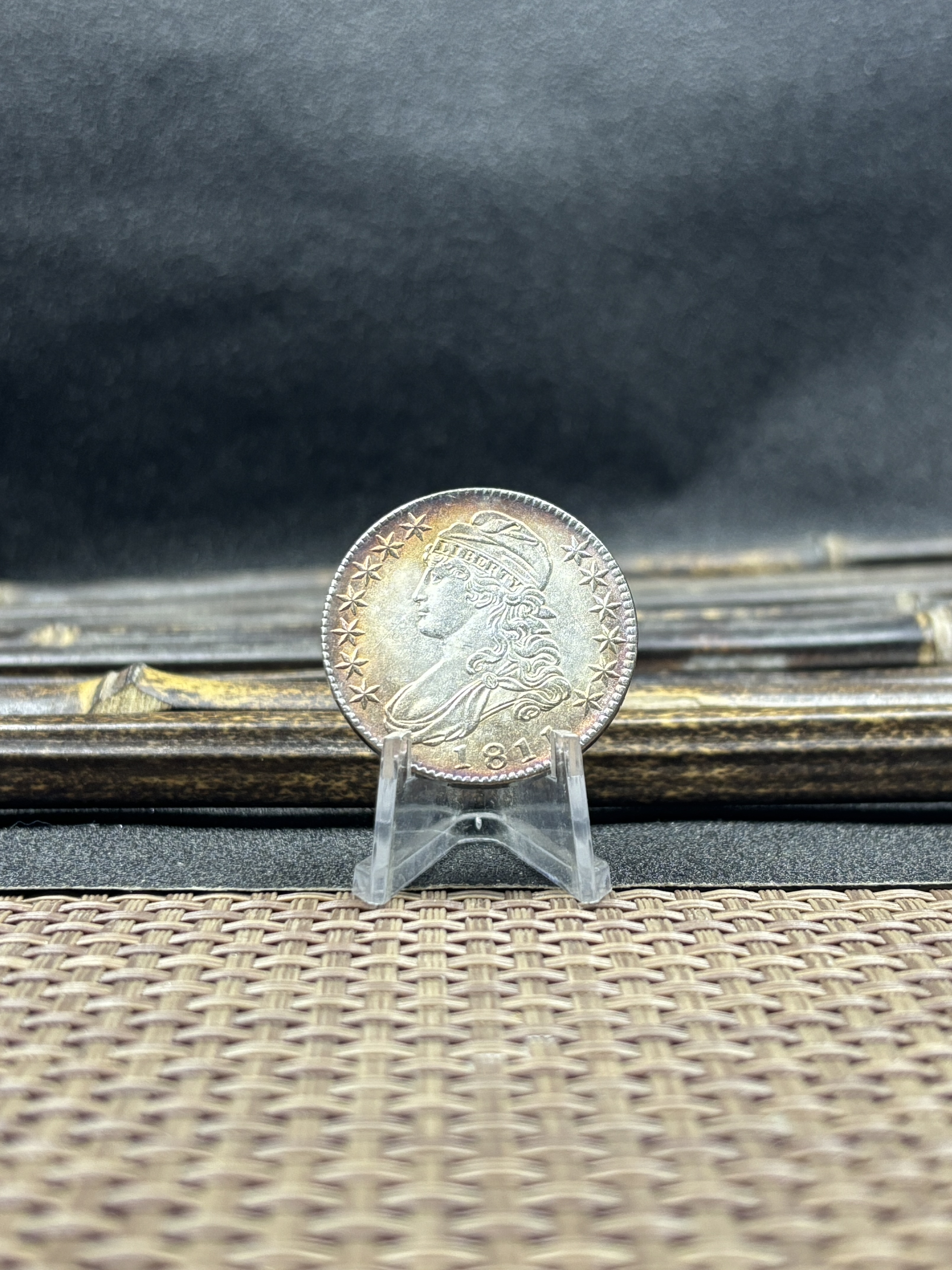 US 1807-1836 29 Pcs Package Sell United States 50 Cents ½ Half Dollar Liberty Capped Bust Silver Plated Metal Replica Coin Commemorative Medal,Historical Collectible Art Craft For Enthusiasts