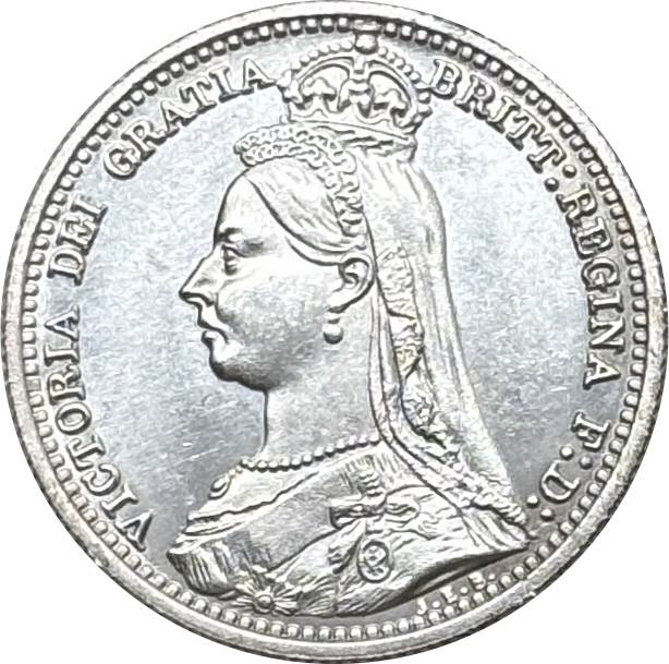 United Kingdom 1888 Six 6 Pence Victoria 2nd Portrait 2nd Reverse Great Britain Silver Plated Replica Coin Commemorative Medal,Historical Collectible Art Craft For Enthusiasts