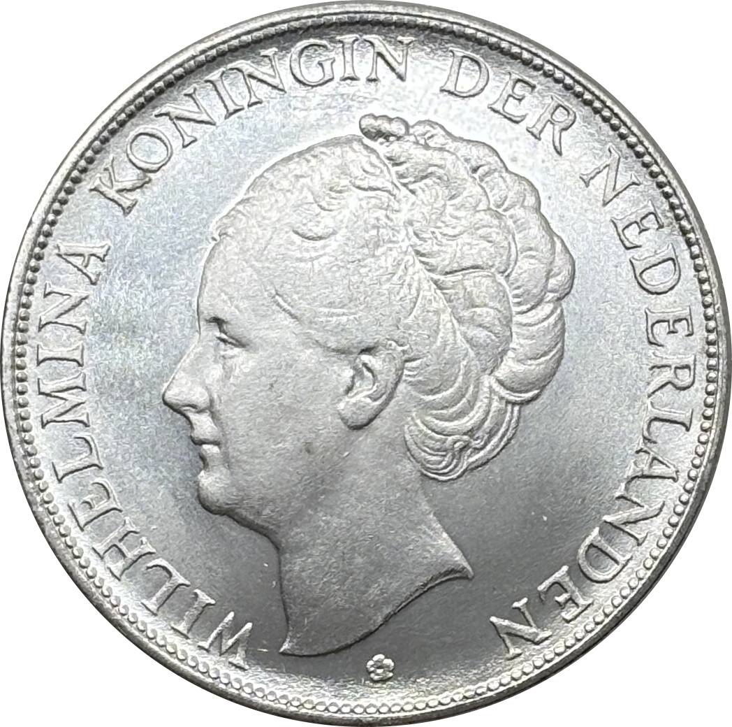 Netherlands 1929 1930 1931 1932 2 1/2 Gulden Wilhelmina I Silver Plated Metal Replica Coin Commemorative Medal,Historical Collectible Art Craft For Enthusiasts