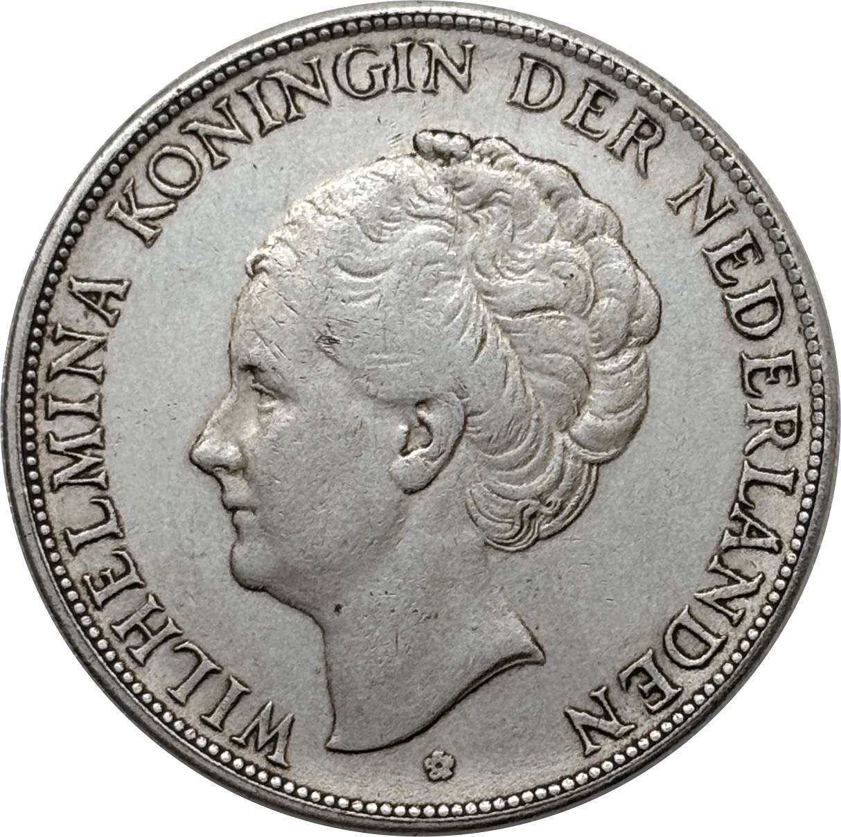Netherlands 1929 1930 1931 1932 2 1/2 Gulden Wilhelmina I Silver Plated Metal Replica Coin Commemorative Medal,Historical Collectible Art Craft For Enthusiasts