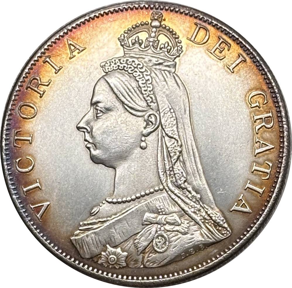 United Kingdom 1887 2 Florins Victoria 2nd Portrait Double Florin Great Britain UK Silver Plated Replica Coin Commemorative Medal,Historical Collectible Art Craft For Enthusiasts