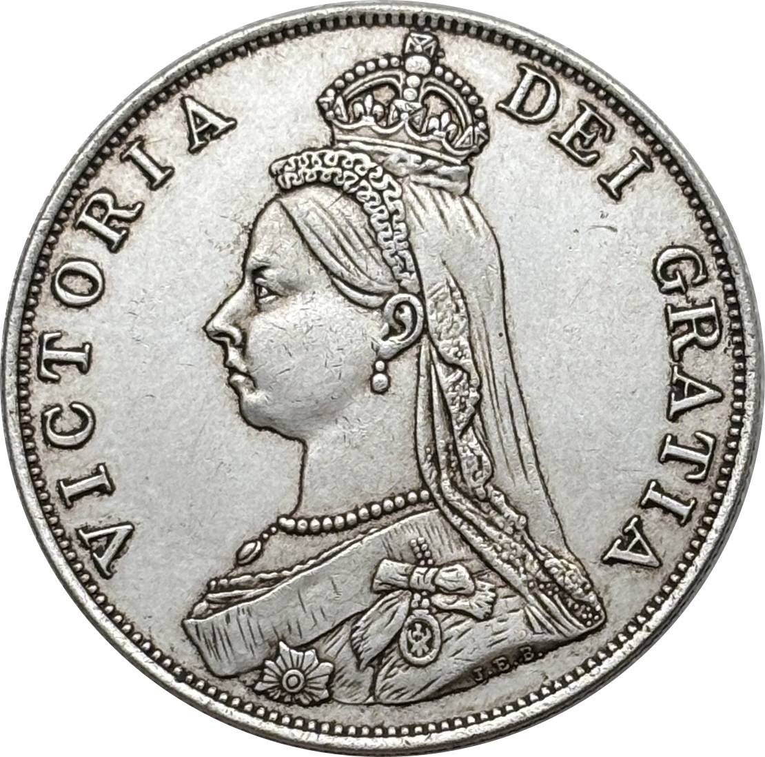 United Kingdom 1887 2 Florins Victoria 2nd Portrait Double Florin Great Britain UK Silver Plated Replica Coin Commemorative Medal,Historical Collectible Art Craft For Enthusiasts