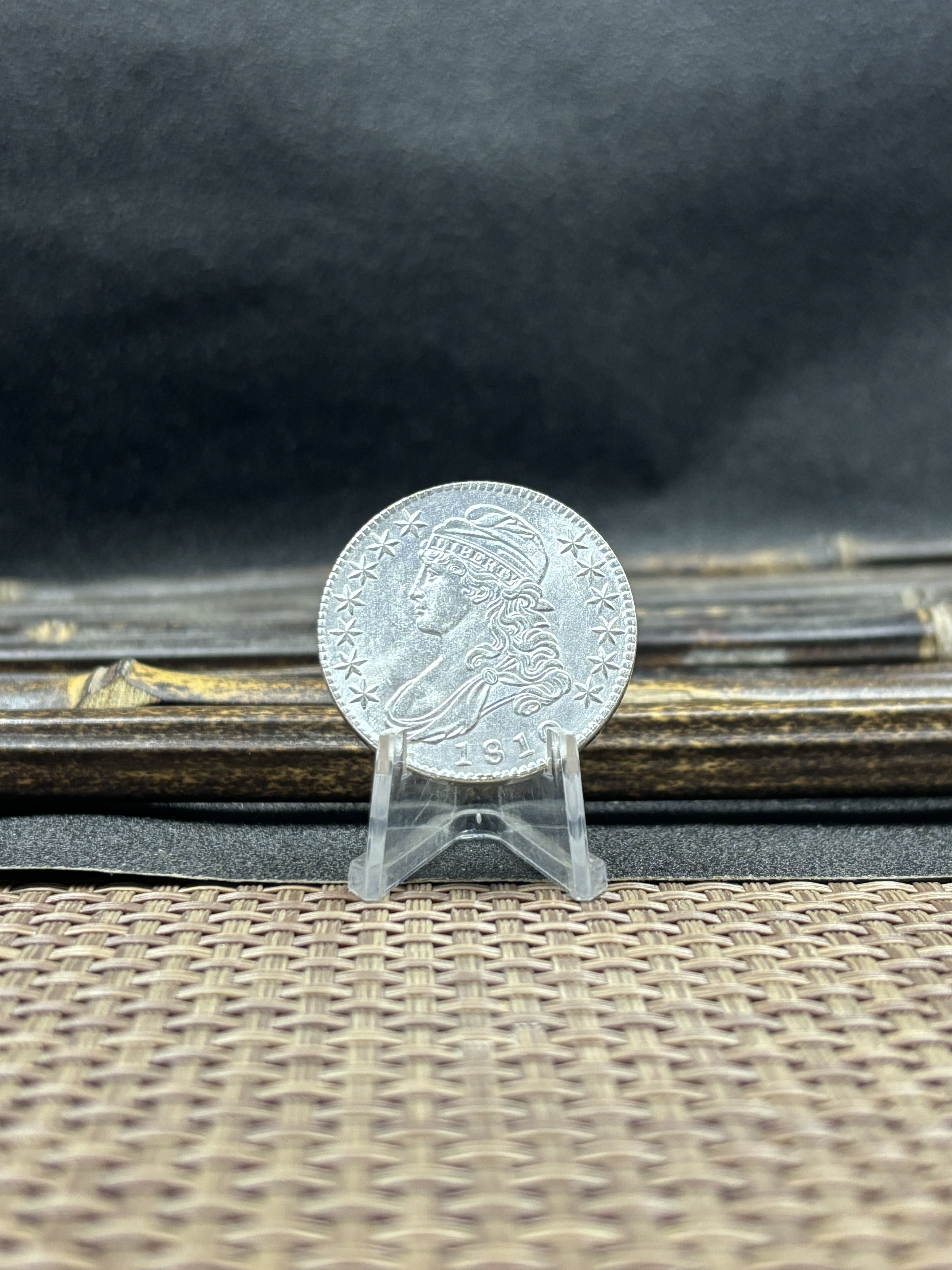 US 1807-1836 29 Pcs Package Sell United States 50 Cents ½ Half Dollar Liberty Capped Bust Silver Plated Metal Replica Coin Commemorative Medal,Historical Collectible Art Craft For Enthusiasts