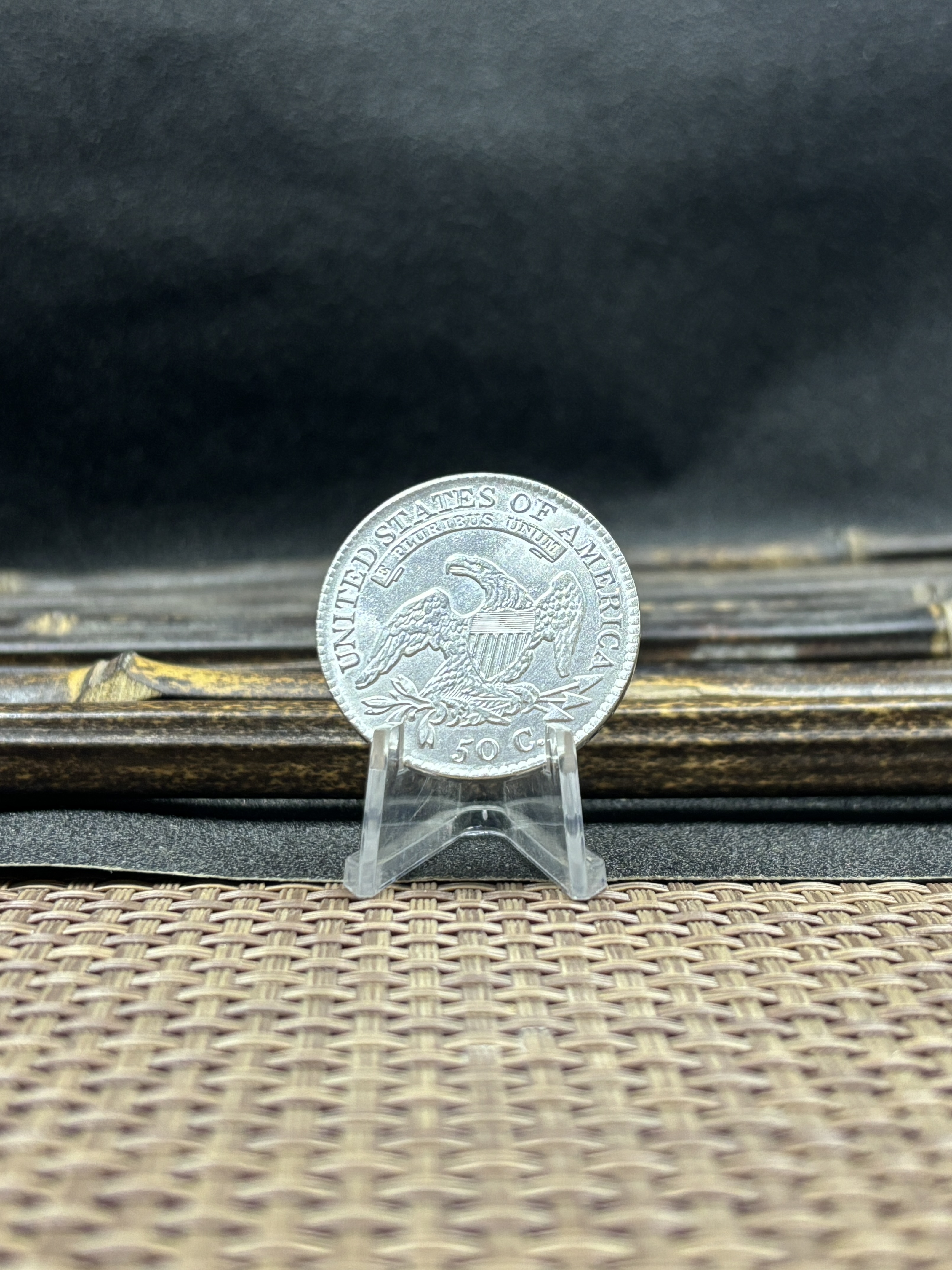 US 1807-1836 29 Pcs Package Sell United States 50 Cents ½ Half Dollar Liberty Capped Bust Silver Plated Metal Replica Coin Commemorative Medal,Historical Collectible Art Craft For Enthusiasts
