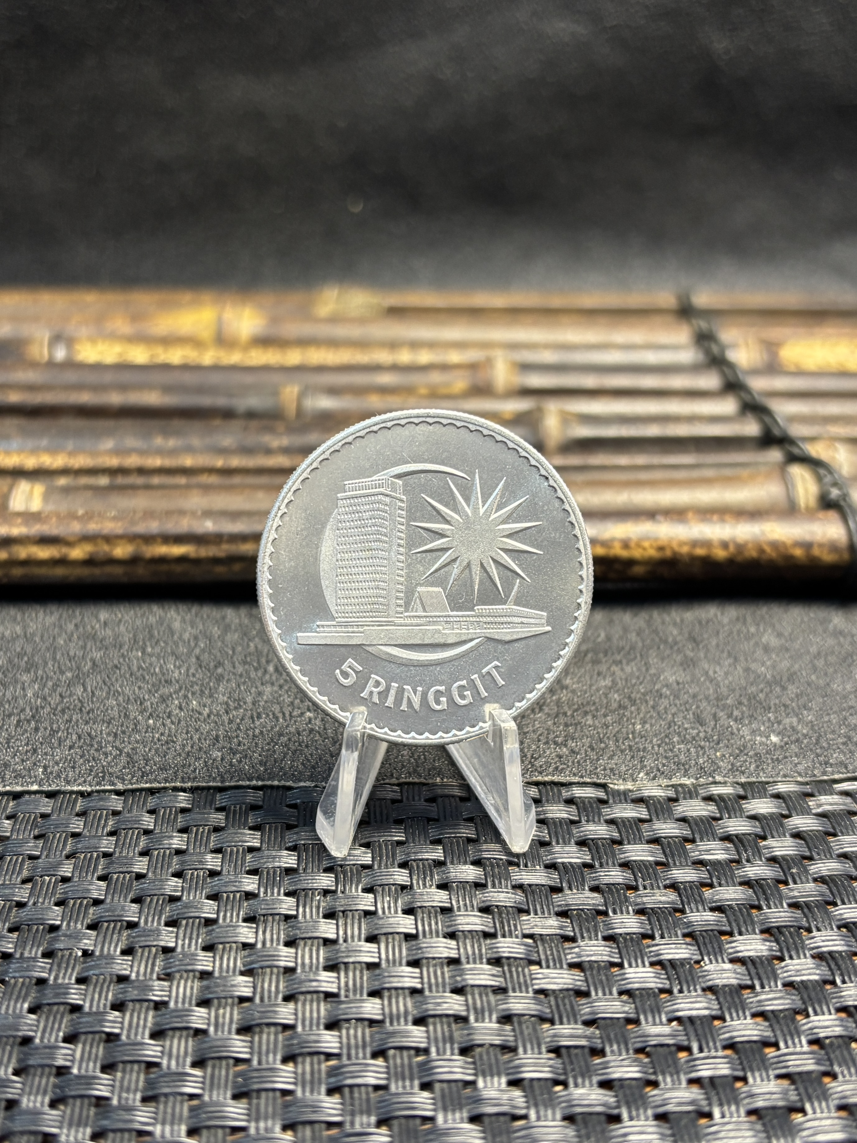 Malaysia 1971 5 Ringgit Agong V Prime Minister Abdul Rahman Putra AI Haj Silver Plated Metal Replica Coin Commemorative Medal,Historical Collectible Art Craft For Enthusiasts