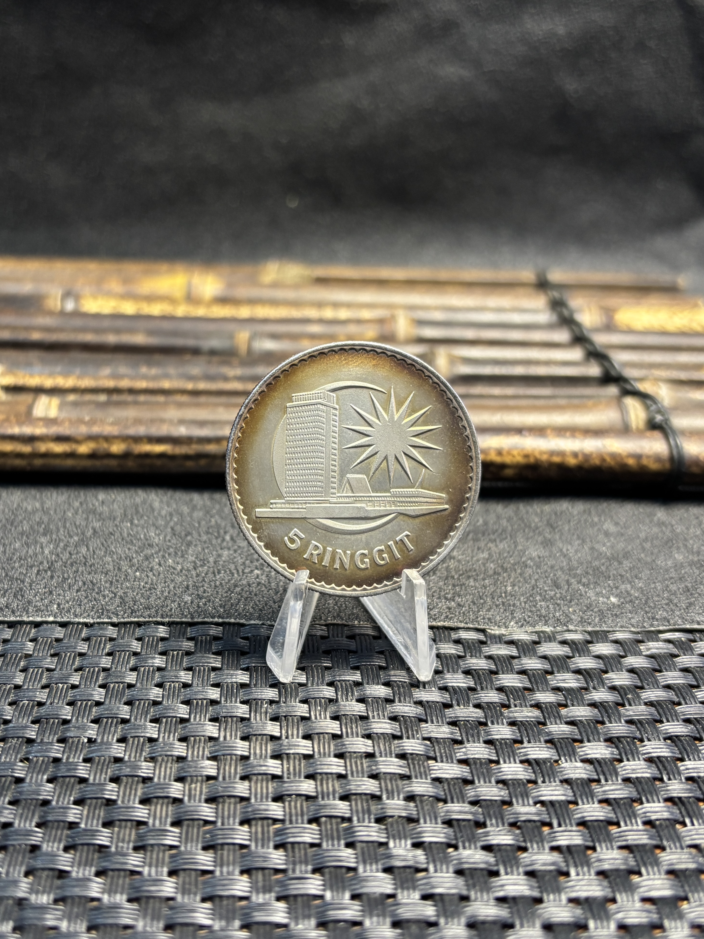 Malaysia 1971 5 Ringgit Agong V Prime Minister Abdul Rahman Putra AI Haj Silver Plated Metal Replica Coin Commemorative Medal,Historical Collectible Art Craft For Enthusiasts
