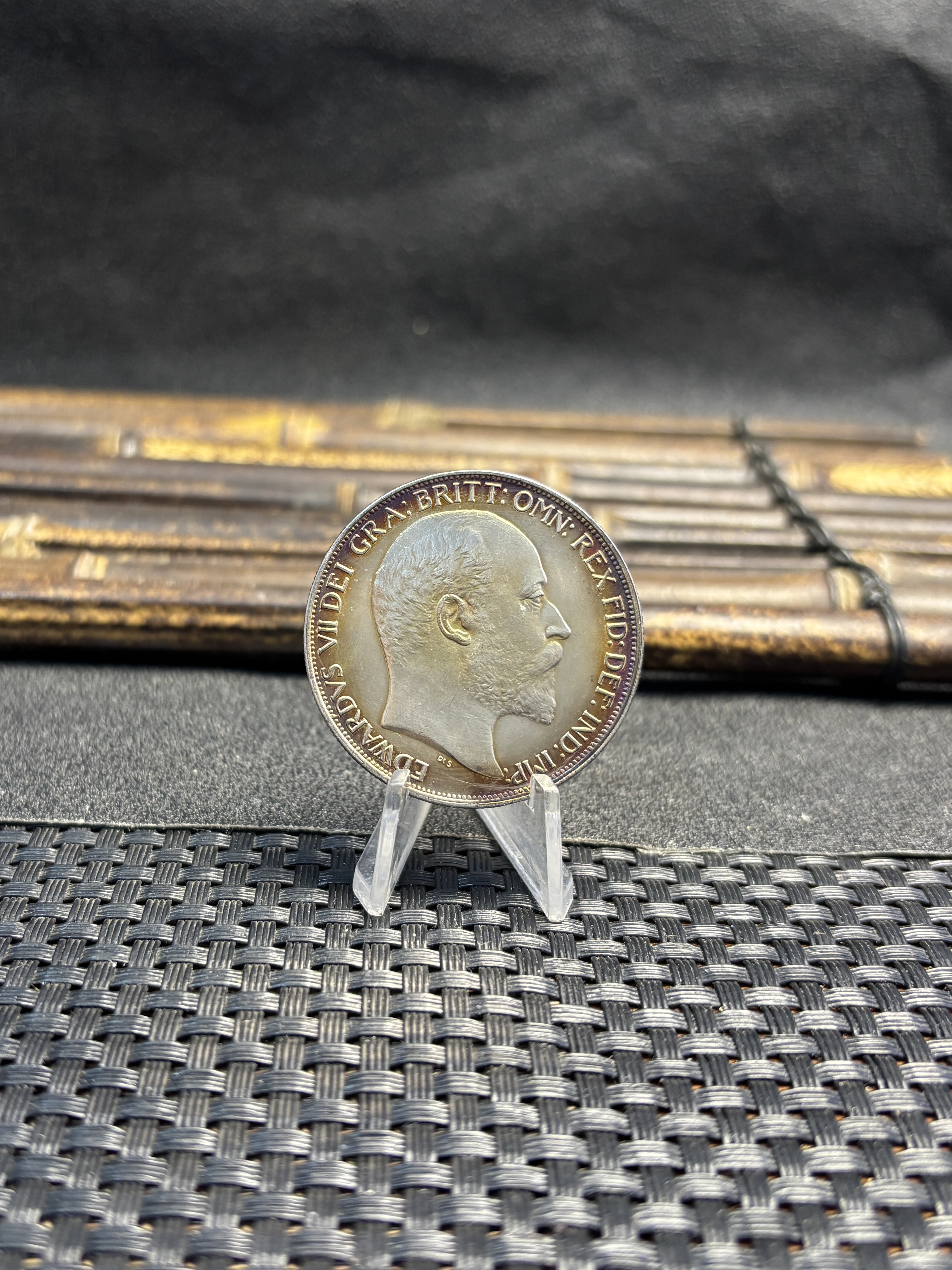 United Kingdom 1902 1 Crown Edward VII British Silver Plated Replica Coin Commemorative Medal,Historical Collectible Art Craft For Enthusiasts
