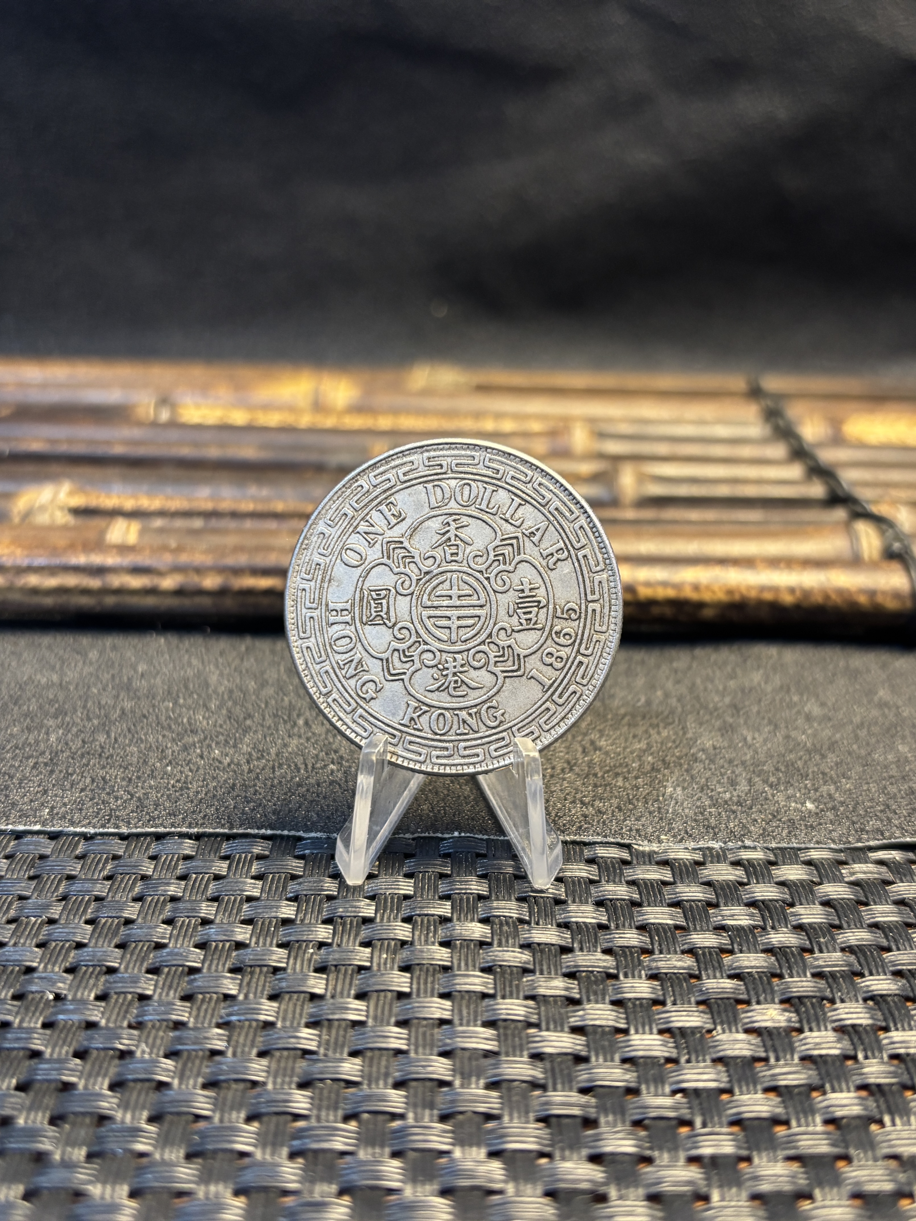 China Hong Kong 1865 1866 1867 1 One Dollar Victoria Silver Plated Replica Coin Commemorative Medal,Historical Collectible Art Craft For Enthusiasts