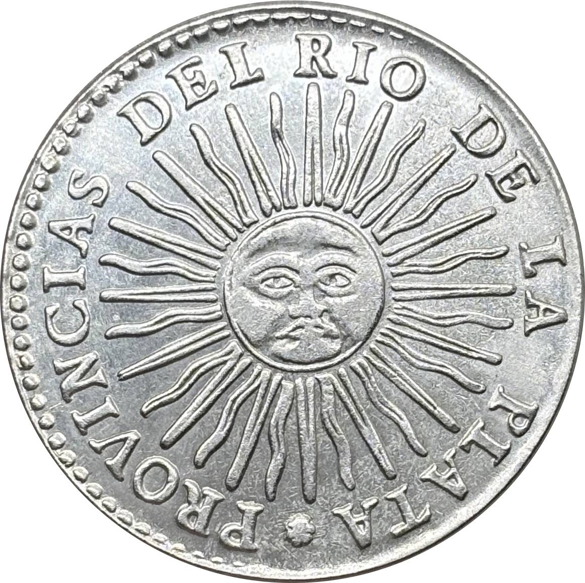 Argentina 1826 1827 1831 1835 1836 8 Reales Provincias del Rio de la Silver Plated Metal  Replica Coin Commemorative Medal,Historical Collectible Art Craft For Enthusiasts