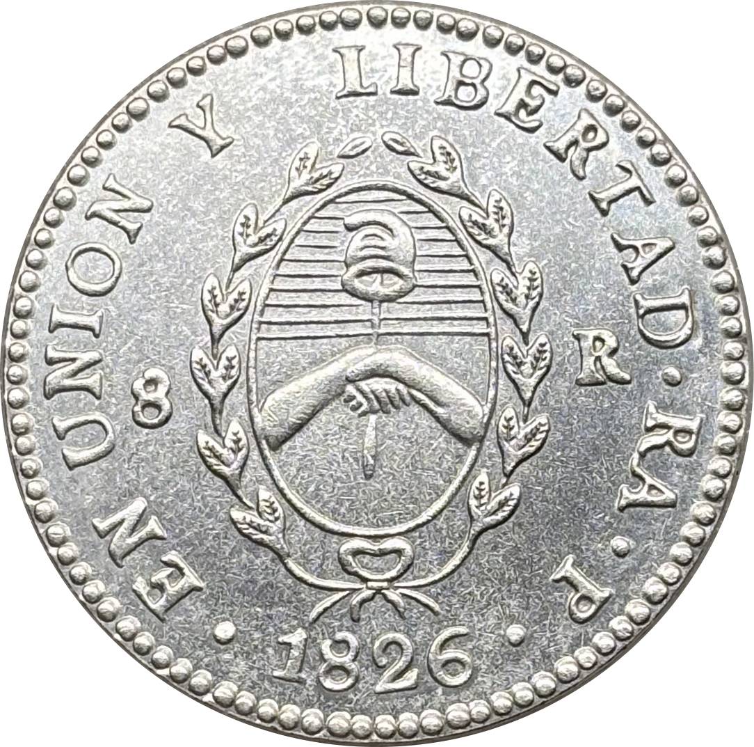 Argentina 1826 1827 1831 1835 1836 8 Reales Provincias del Rio de la Silver Plated Metal  Replica Coin Commemorative Medal,Historical Collectible Art Craft For Enthusiasts