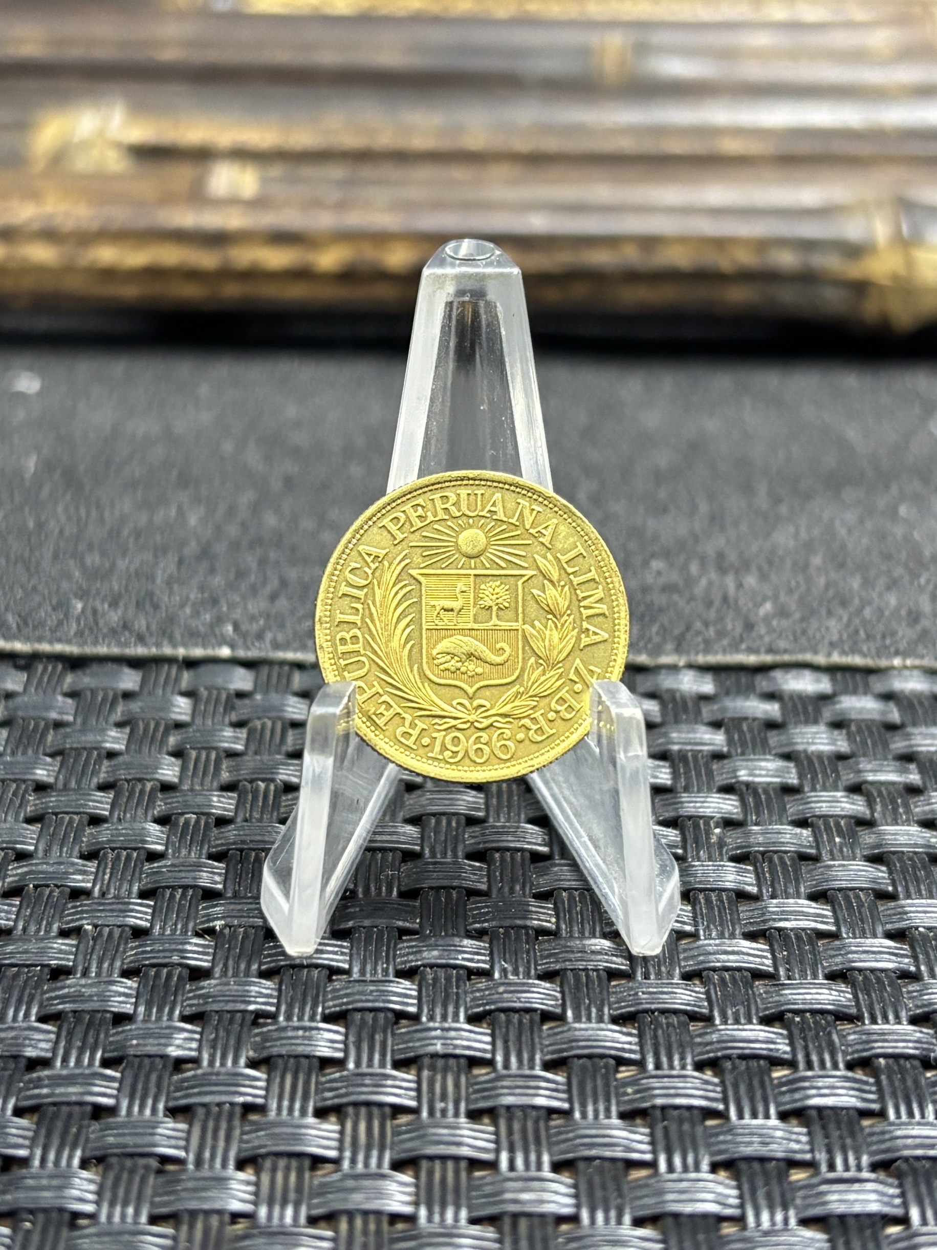 Peru 1966 1/2 Libra Trade Coinage Half Libra Brass Metal Replica Coin Commemorative Medal,Historical Collectible Art Craft For Enthusiasts