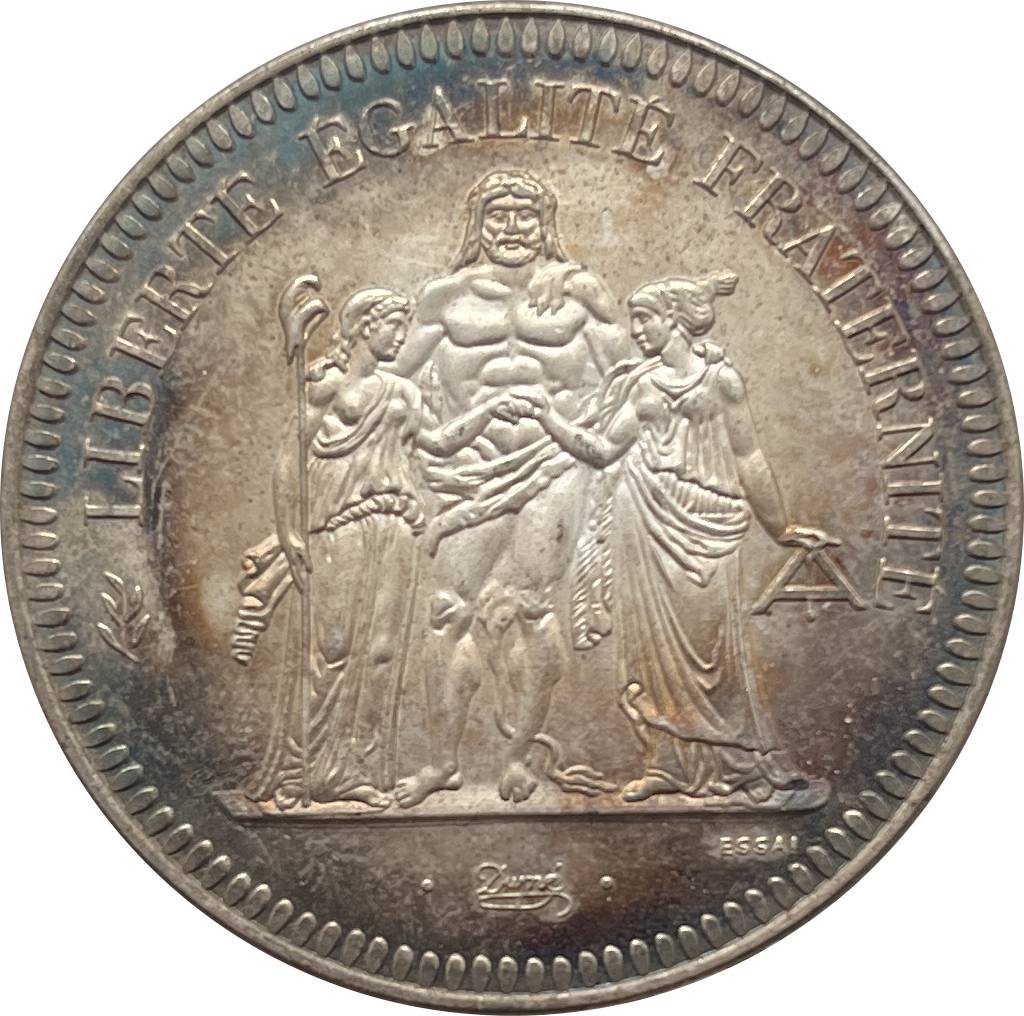 France 1973 20 Francs French Hercule De Dupre Silver Plated Replica Coin Commemorative Medal,Historical Collectible Art Craft For Enthusiasts