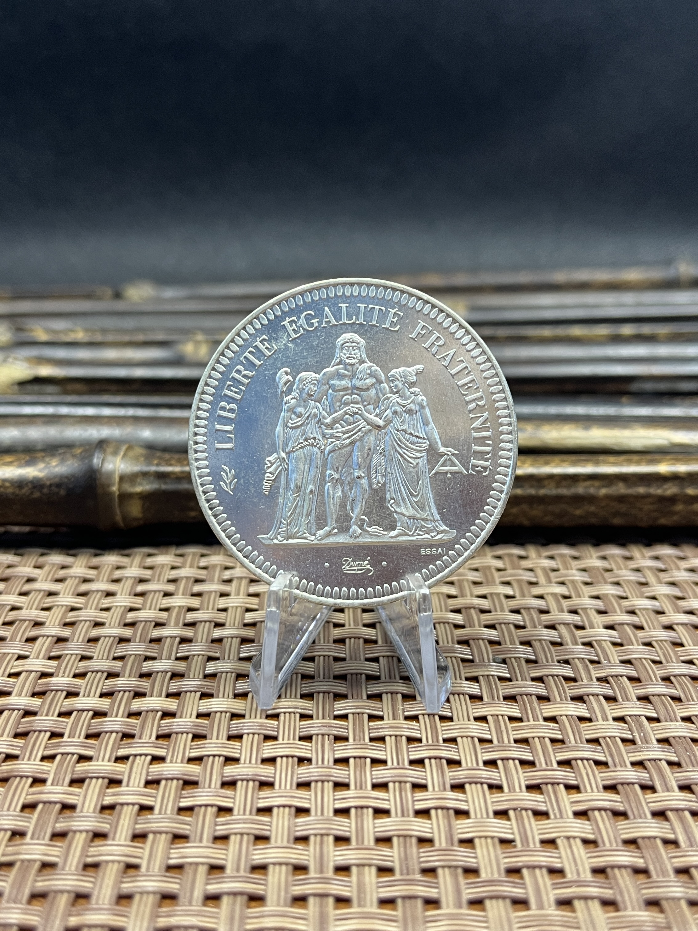 France 1973 20 Francs French Hercule De Dupre Silver Plated Replica Coin Commemorative Medal,Historical Collectible Art Craft For Enthusiasts