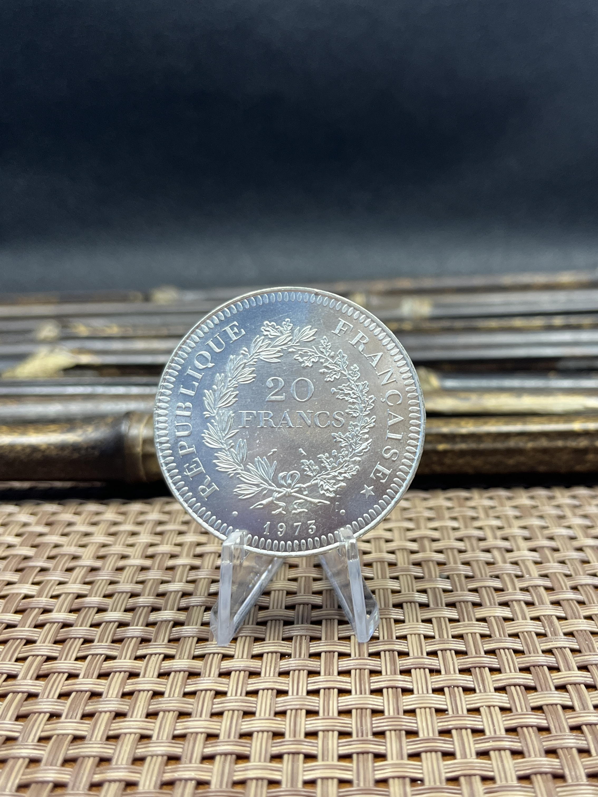 France 1973 20 Francs French Hercule De Dupre Silver Plated Replica Coin Commemorative Medal,Historical Collectible Art Craft For Enthusiasts
