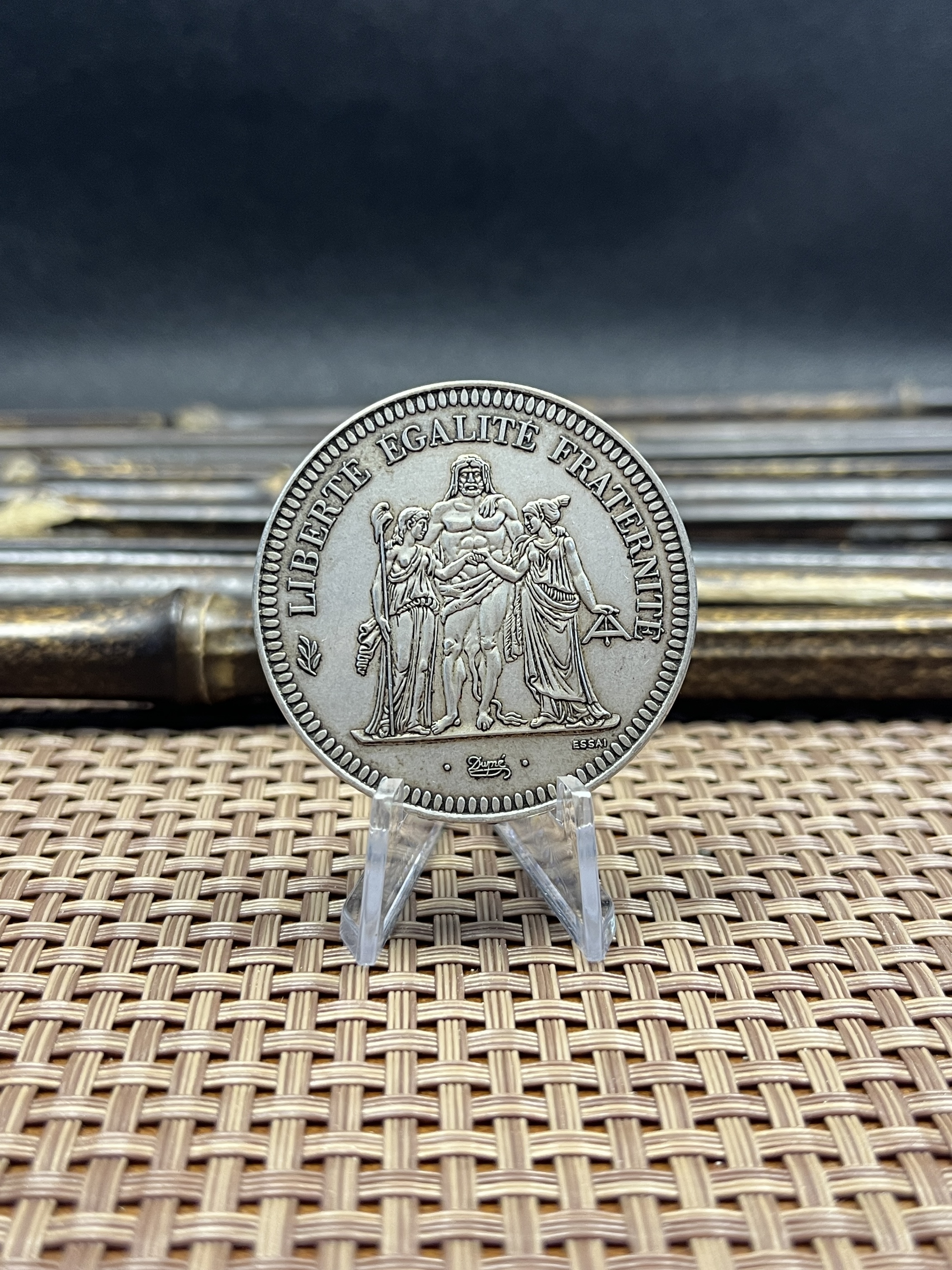 France 1973 20 Francs French Hercule De Dupre Silver Plated Replica Coin Commemorative Medal,Historical Collectible Art Craft For Enthusiasts