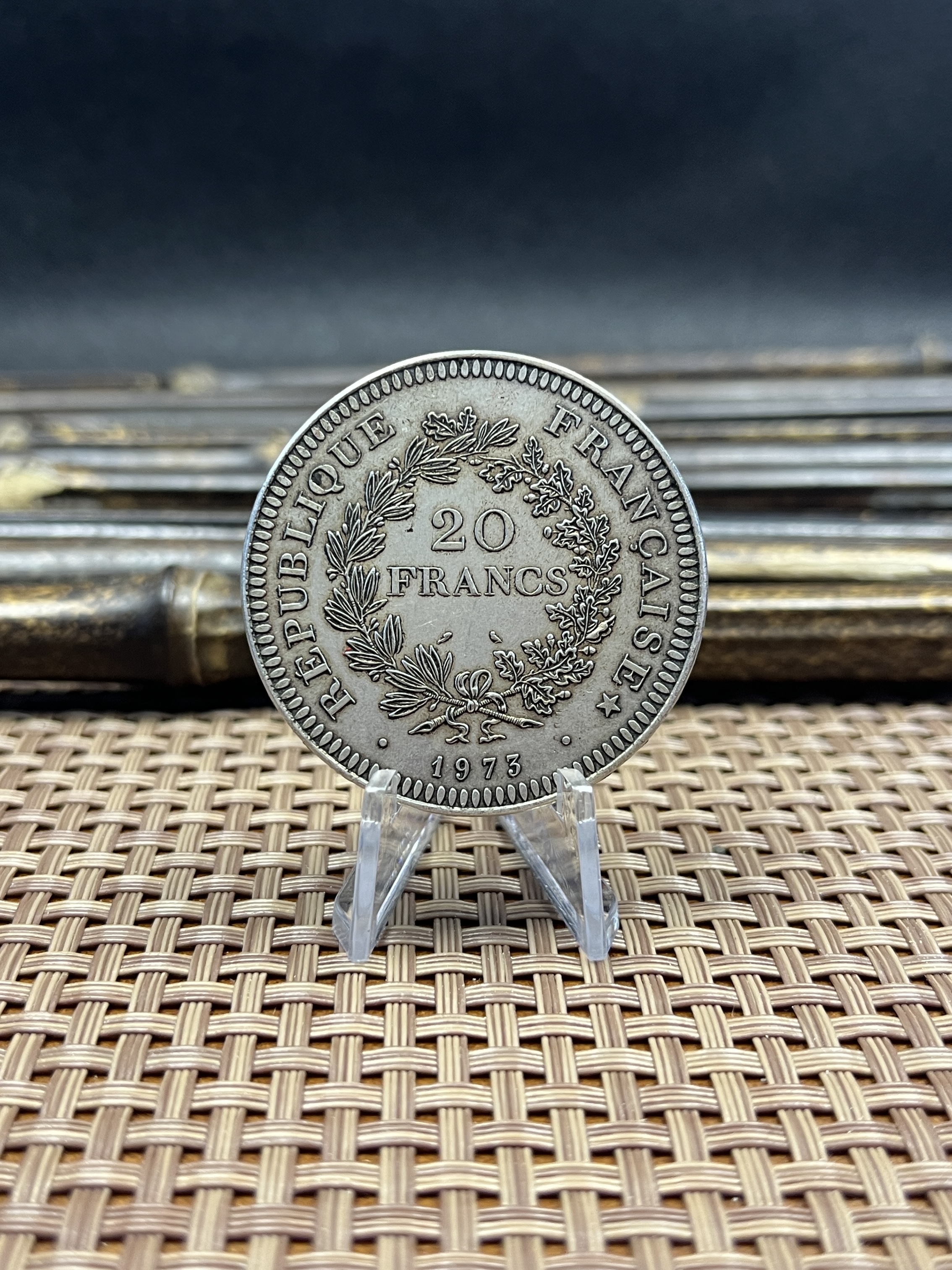 France 1973 20 Francs French Hercule De Dupre Silver Plated Replica Coin Commemorative Medal,Historical Collectible Art Craft For Enthusiasts
